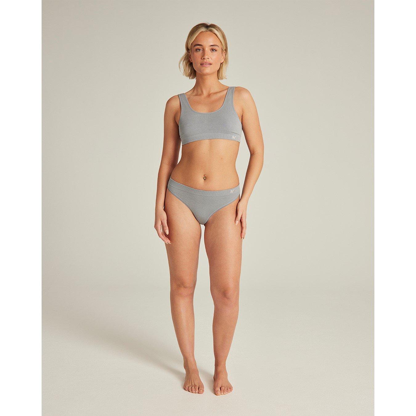 Storm Grey - Nudea - SEAMLESS CROP TOP TENCEL SEAMLESS - 4