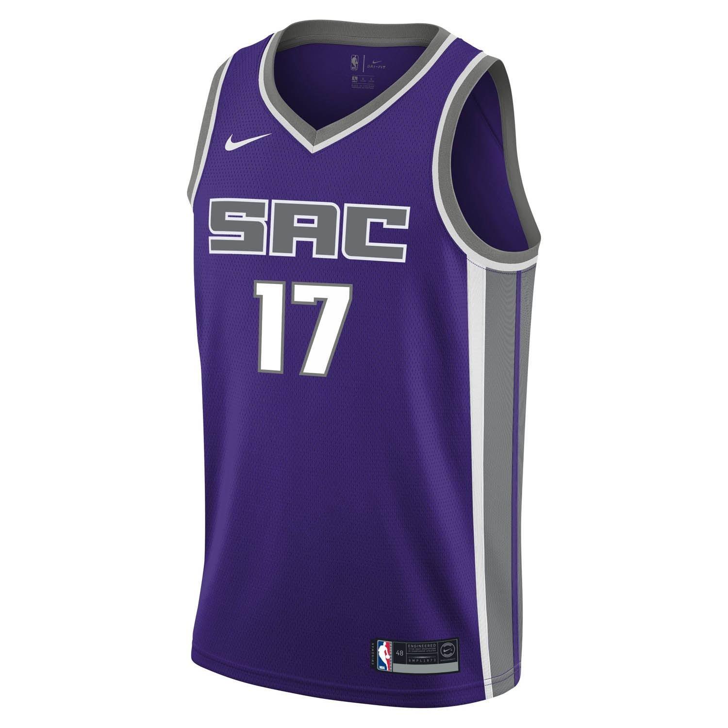 Purple - Nike - Sacramento Kings Schroder #17 Jersey - 1