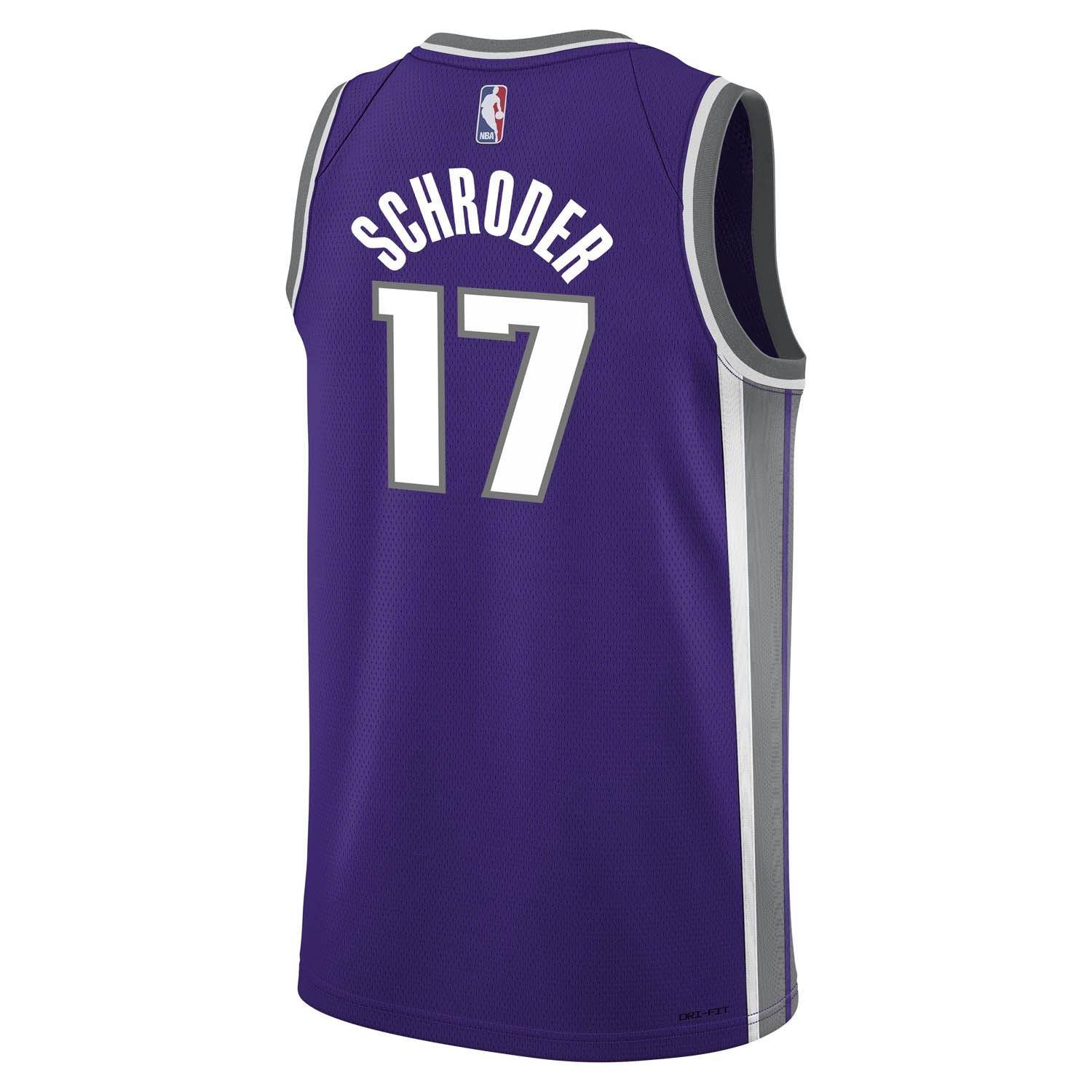 Purple - Nike - Sacramento Kings Schroder #17 Jersey - 2