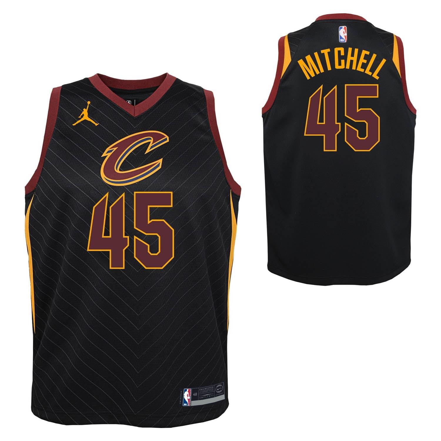 Black - Nike - Cleveland Cavaliers Mitchell #45 Jersey - 3