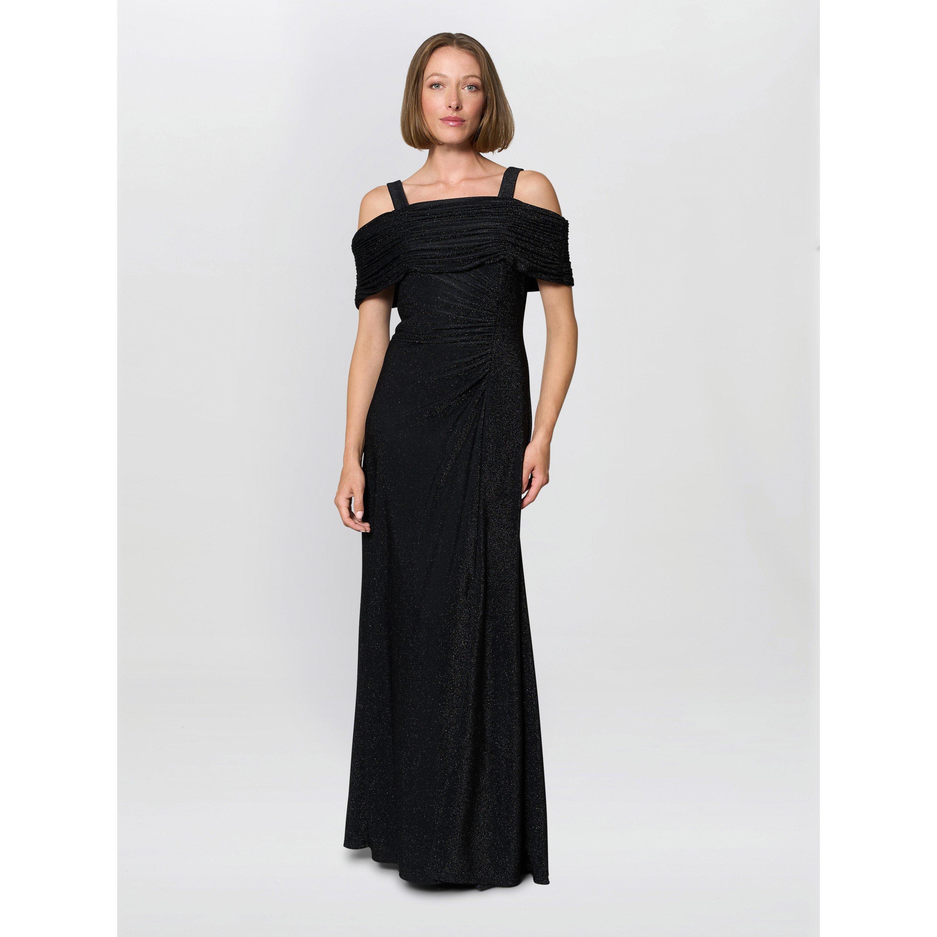 Gina Bacconi Women's Rochelle Off-Shoulder Maxi Dress - Black - 12