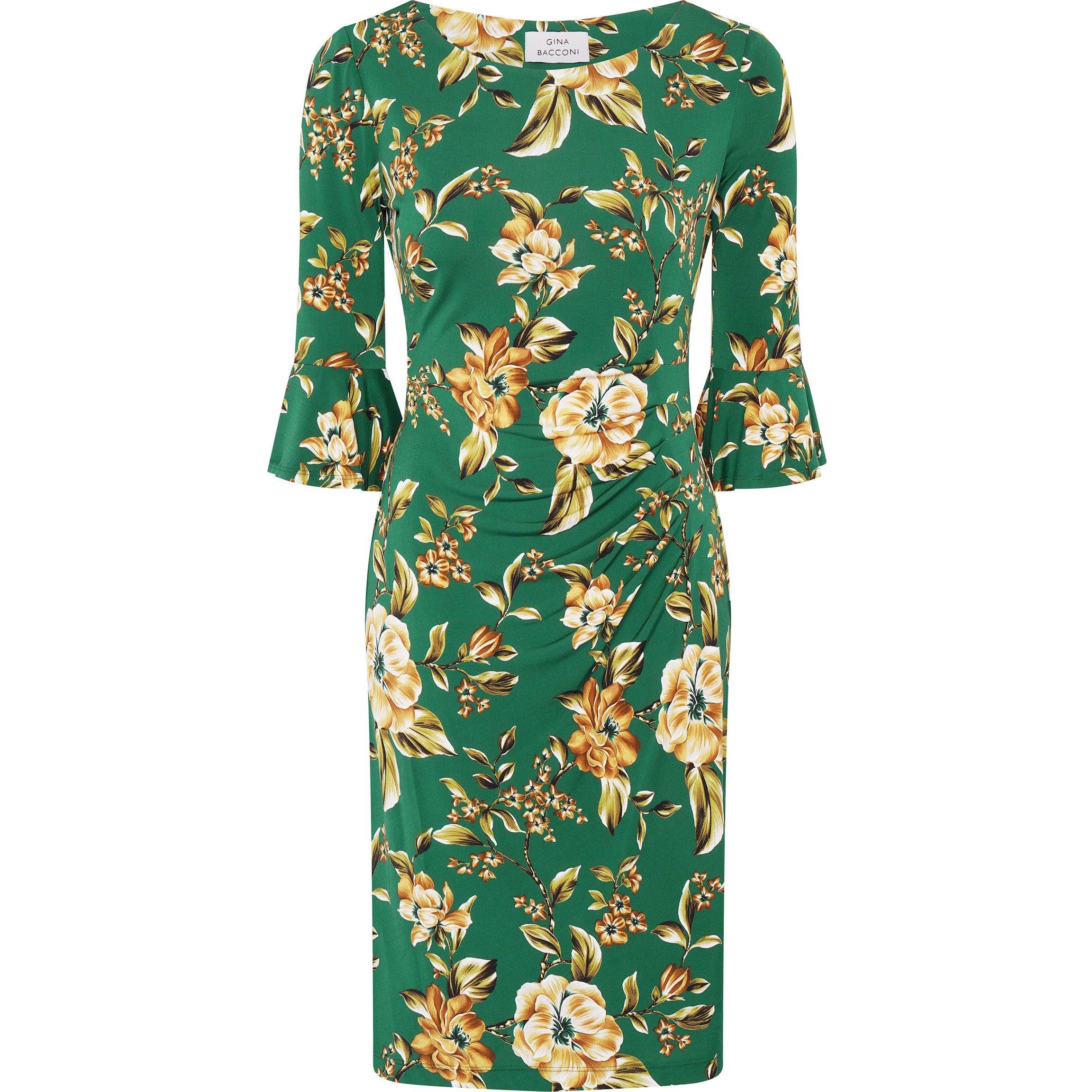 Gina Bacconi Women's Yasmine Floral Dress - Green /  - 18