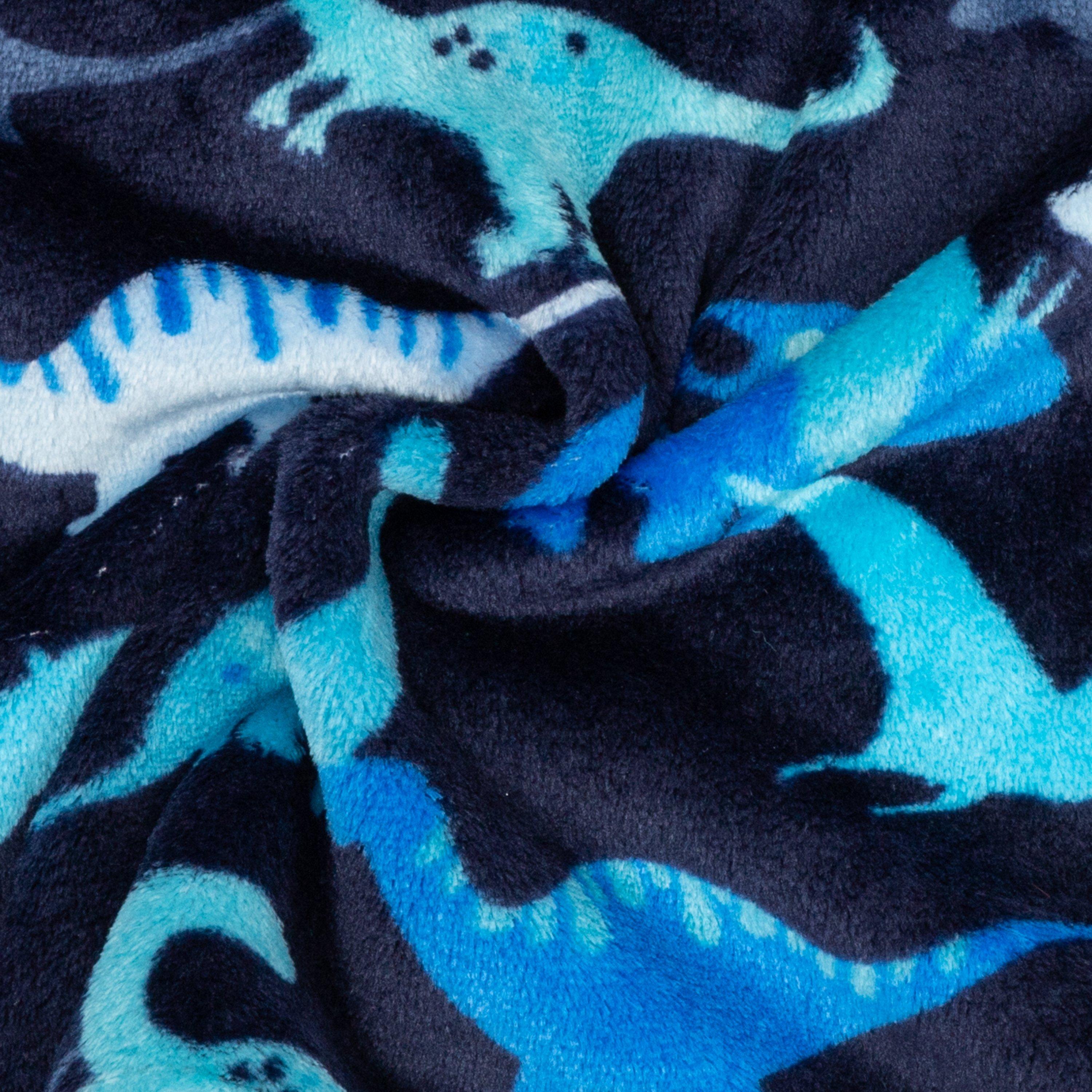 Zwart/Blauw - Firetrap - Boys Dinosaur Fleece Dressing Gown - 4