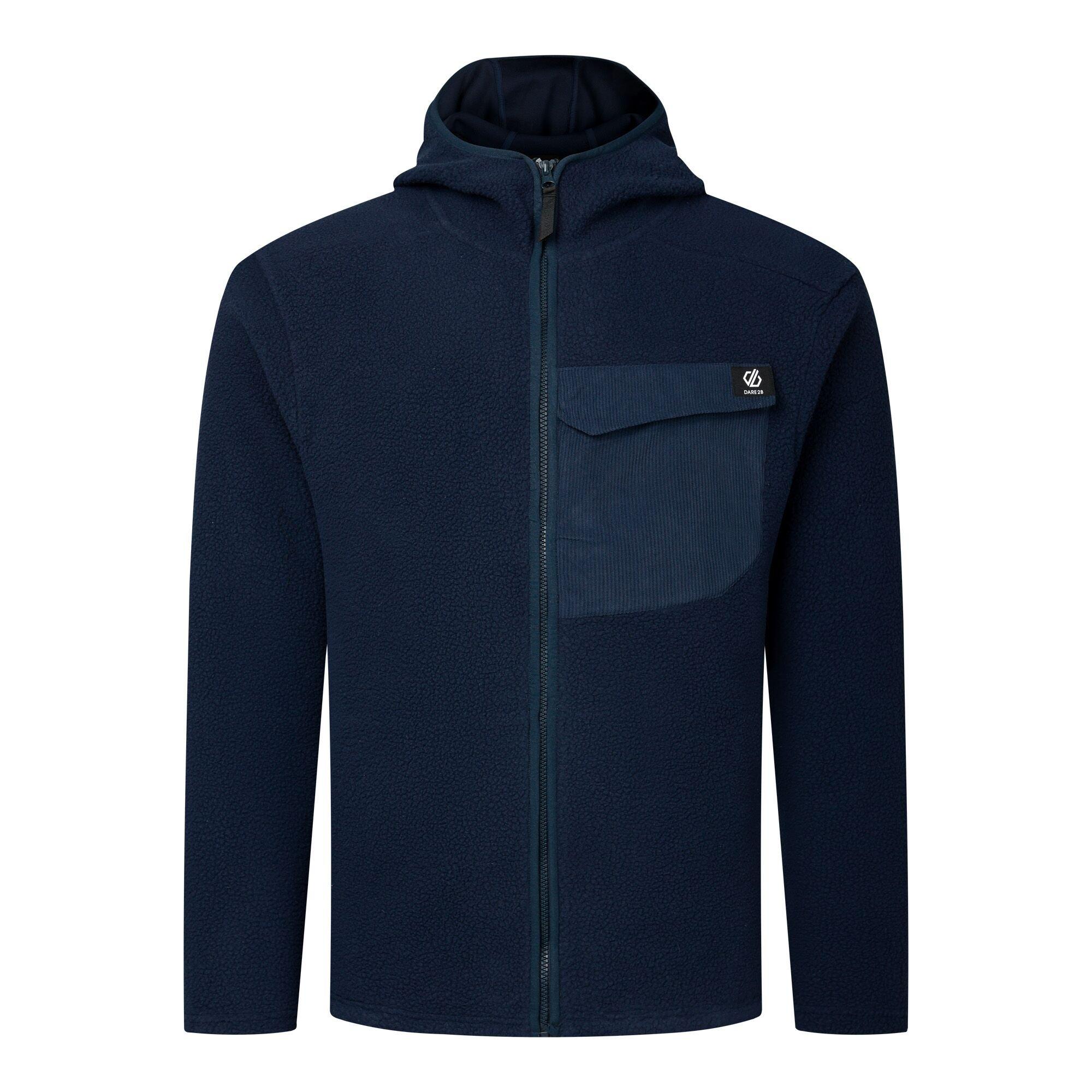 Navy - Dare 2b - Mens Firn Hooded Borg Fleece - 9