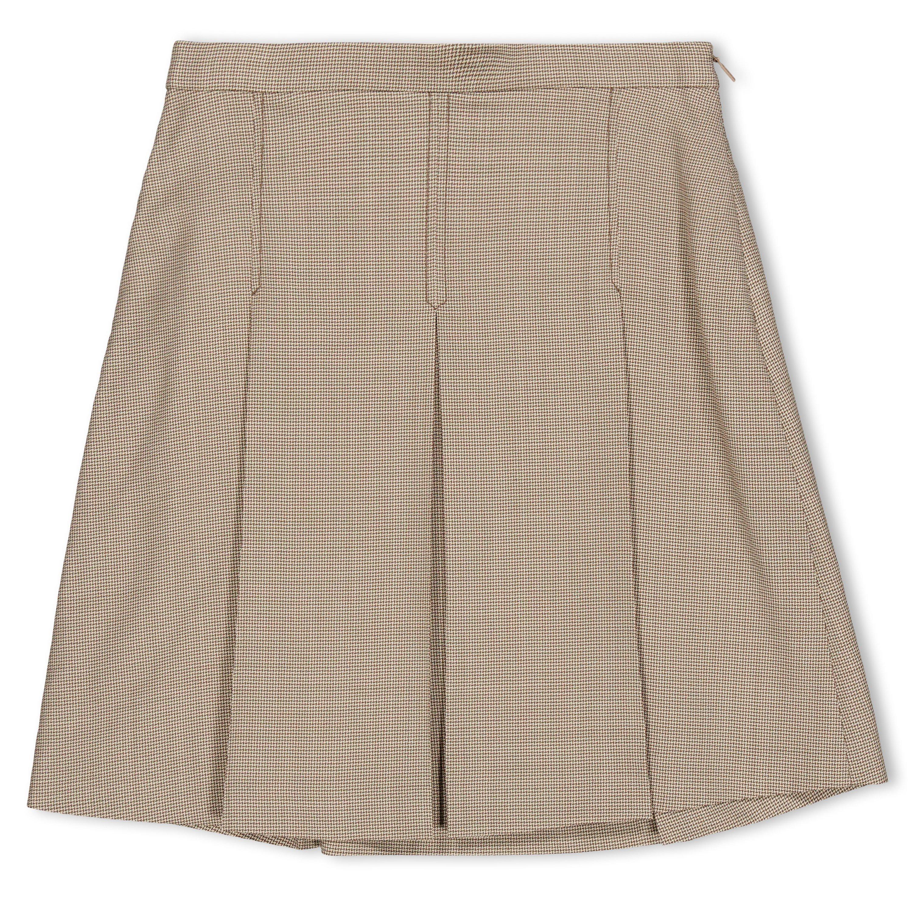 Gucci | Kids' Logo Wool Pleated Mini Skirt | Flannels