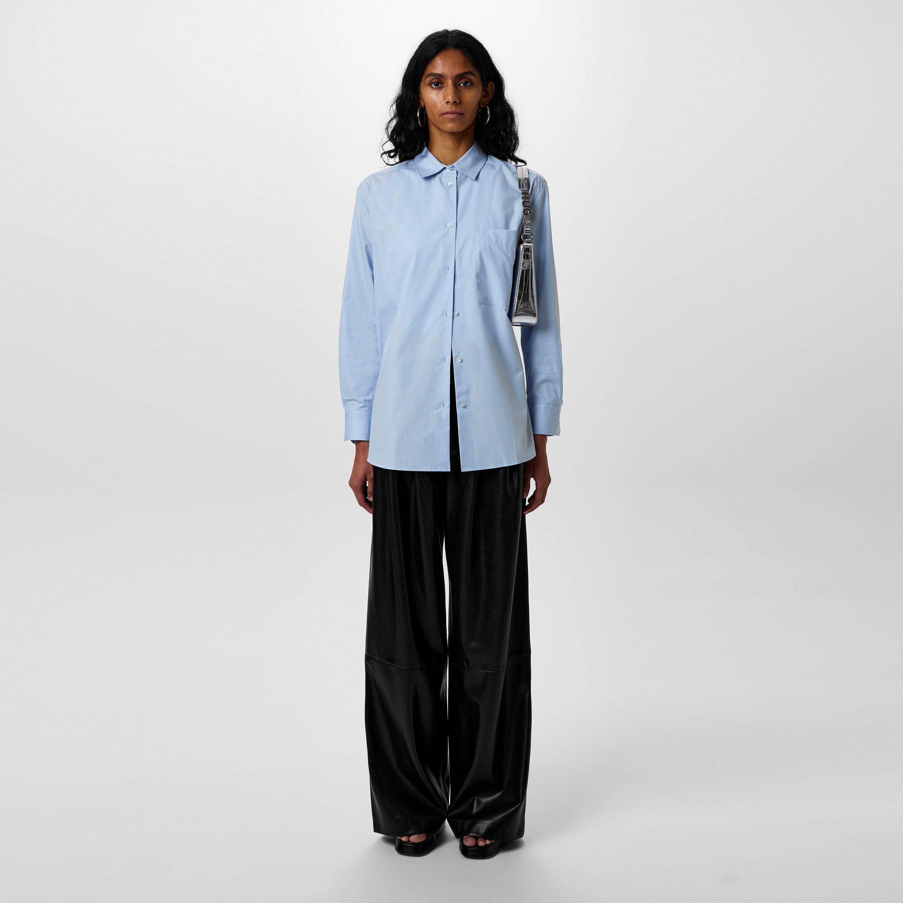 Black - Boss - Women's Tadesa Faux Leather Soft Finish Trousers - 4