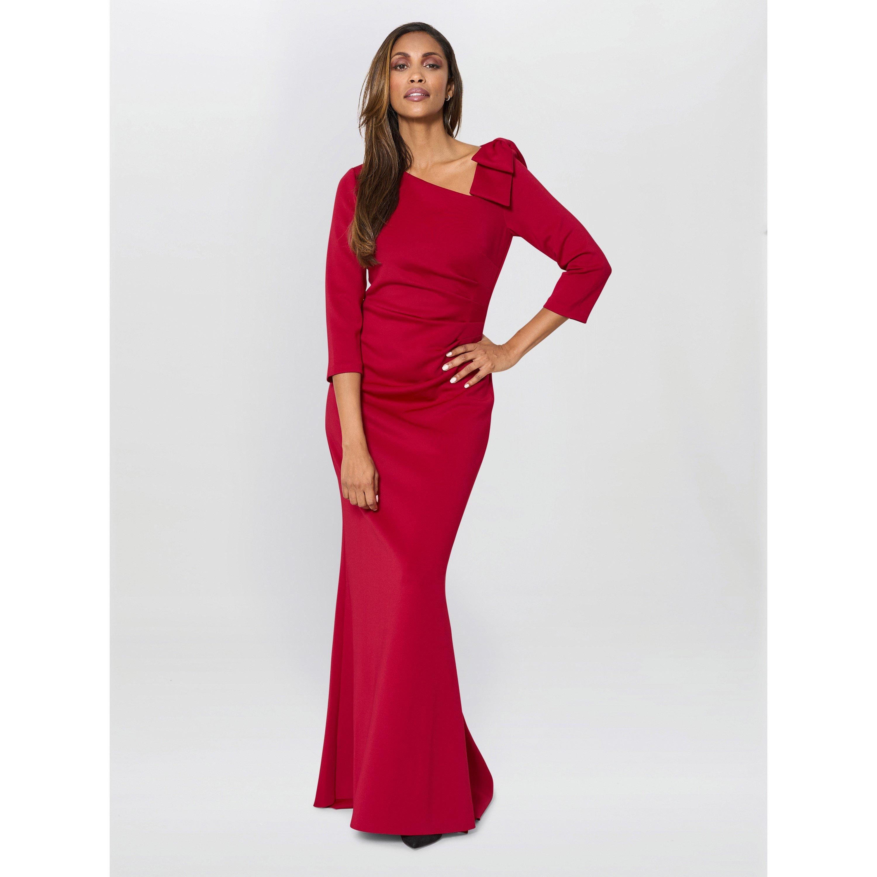 Ruby - Gina Bacconi - Thia One Shoulder Bow Detail Maxi Dress - 2