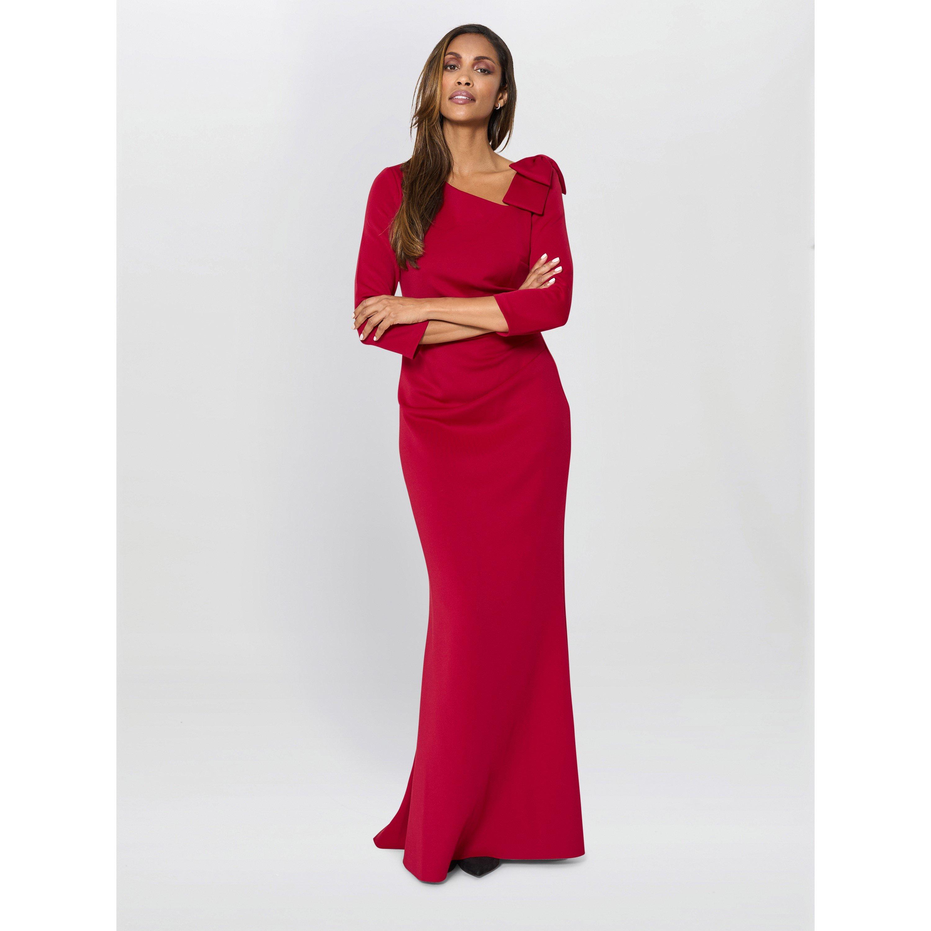 Ruby - Gina Bacconi - Thia One Shoulder Bow Detail Maxi Dress - 6
