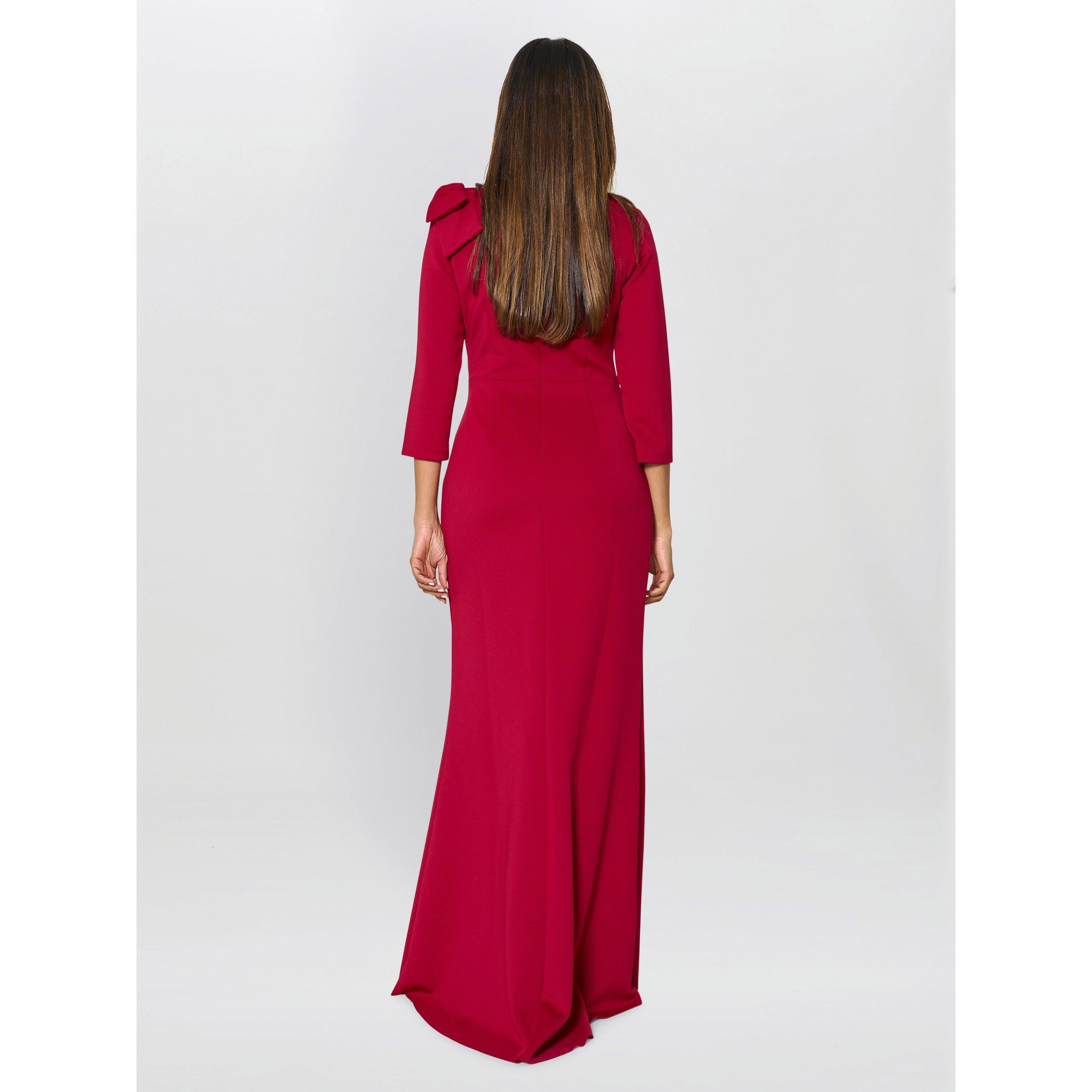 Ruby - Gina Bacconi - Thia One Shoulder Bow Detail Maxi Dress - 7
