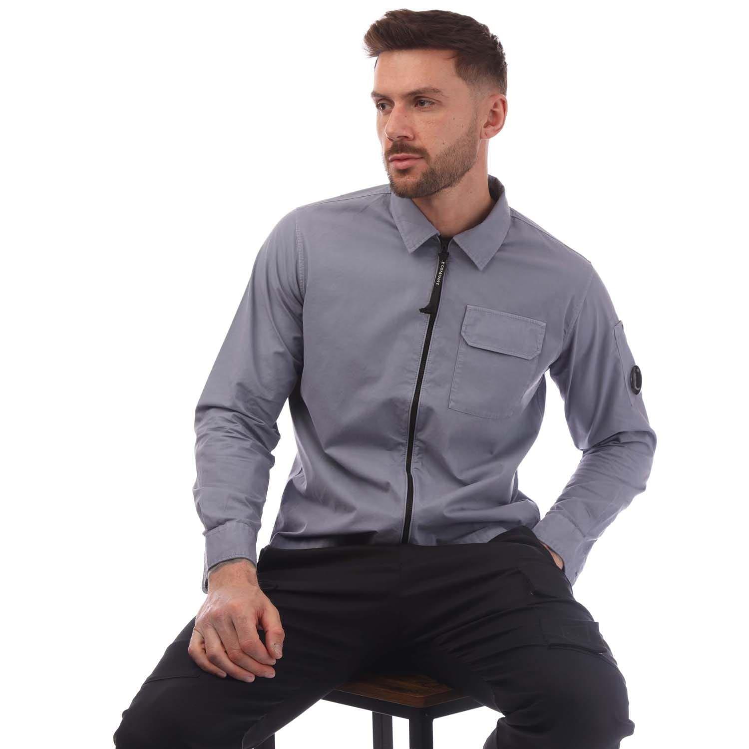 Lavender - CP Company - Organic Gabardine Full-Zip Overshirt - 4