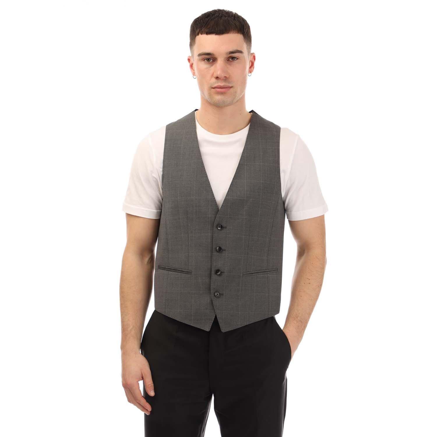 Grey - Boss - Huge6 Waistcoat - 1