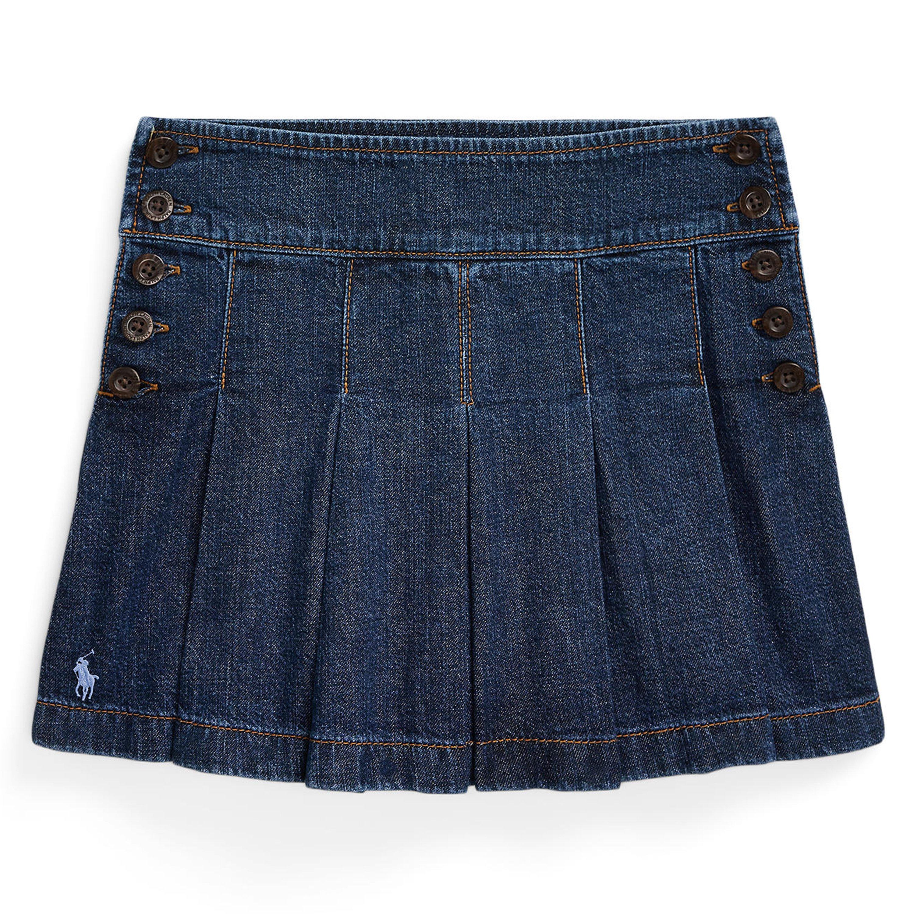 Polo Ralph Lauren Pleated Skirt Juniors - Aptos Wash - Size 6Y