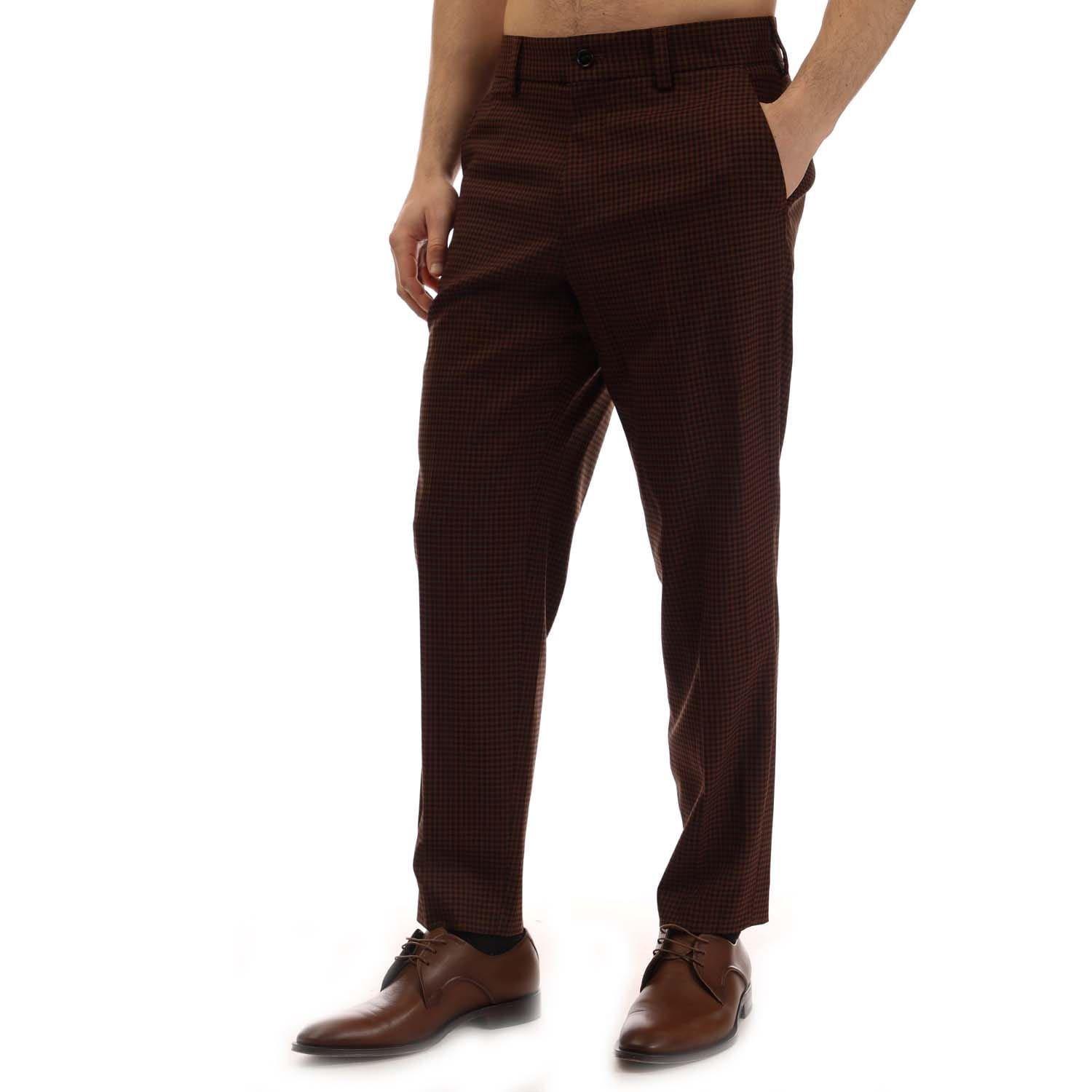 Brown - Boss - Perin3 Trousers - 2