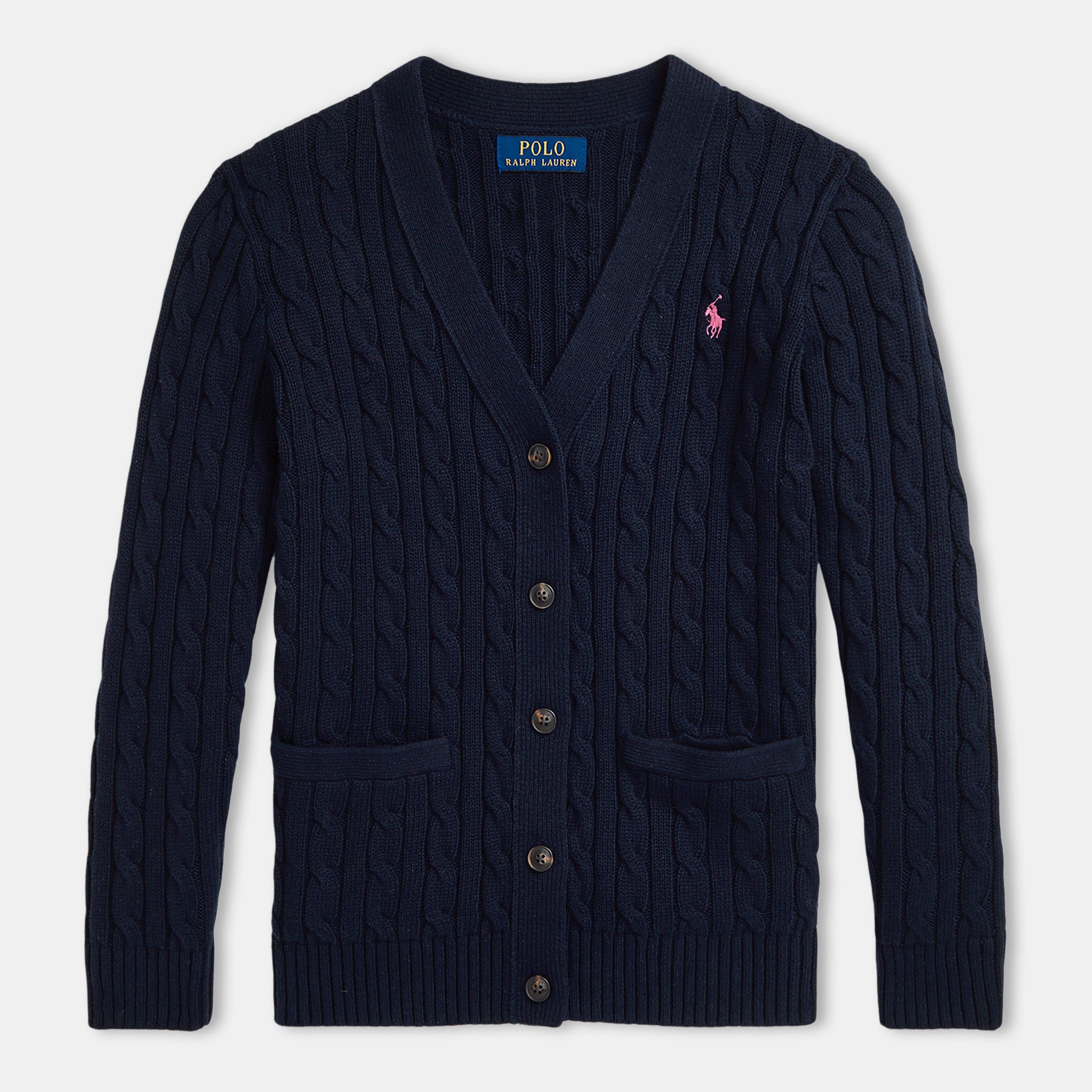 Navy - Polo Ralph Lauren - Logo Cardigan Juniors