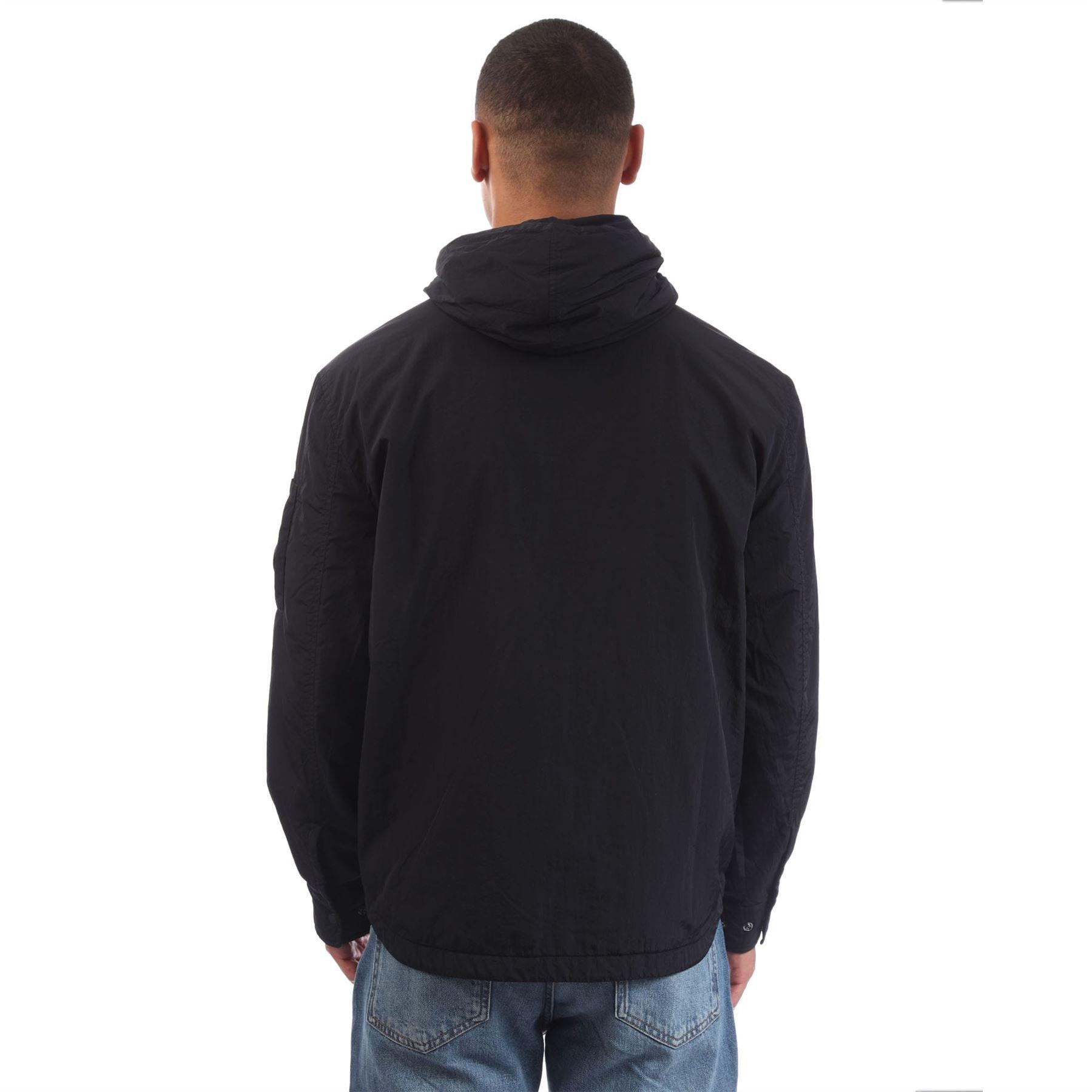Navy - CP Company - Chrome-R Hooded Zipped Overshirt - 2