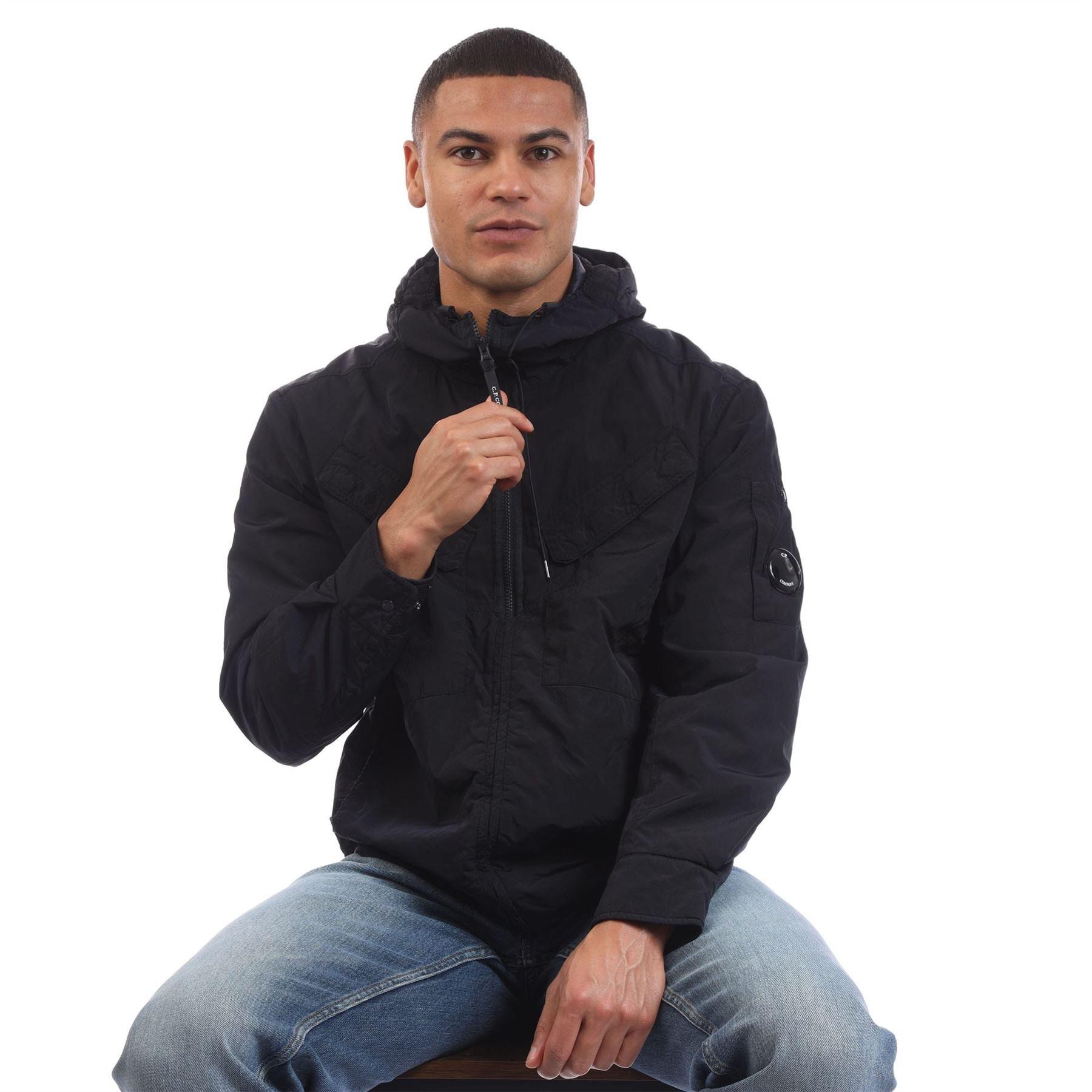 Navy - CP Company - Chrome-R Hooded Zipped Overshirt - 3