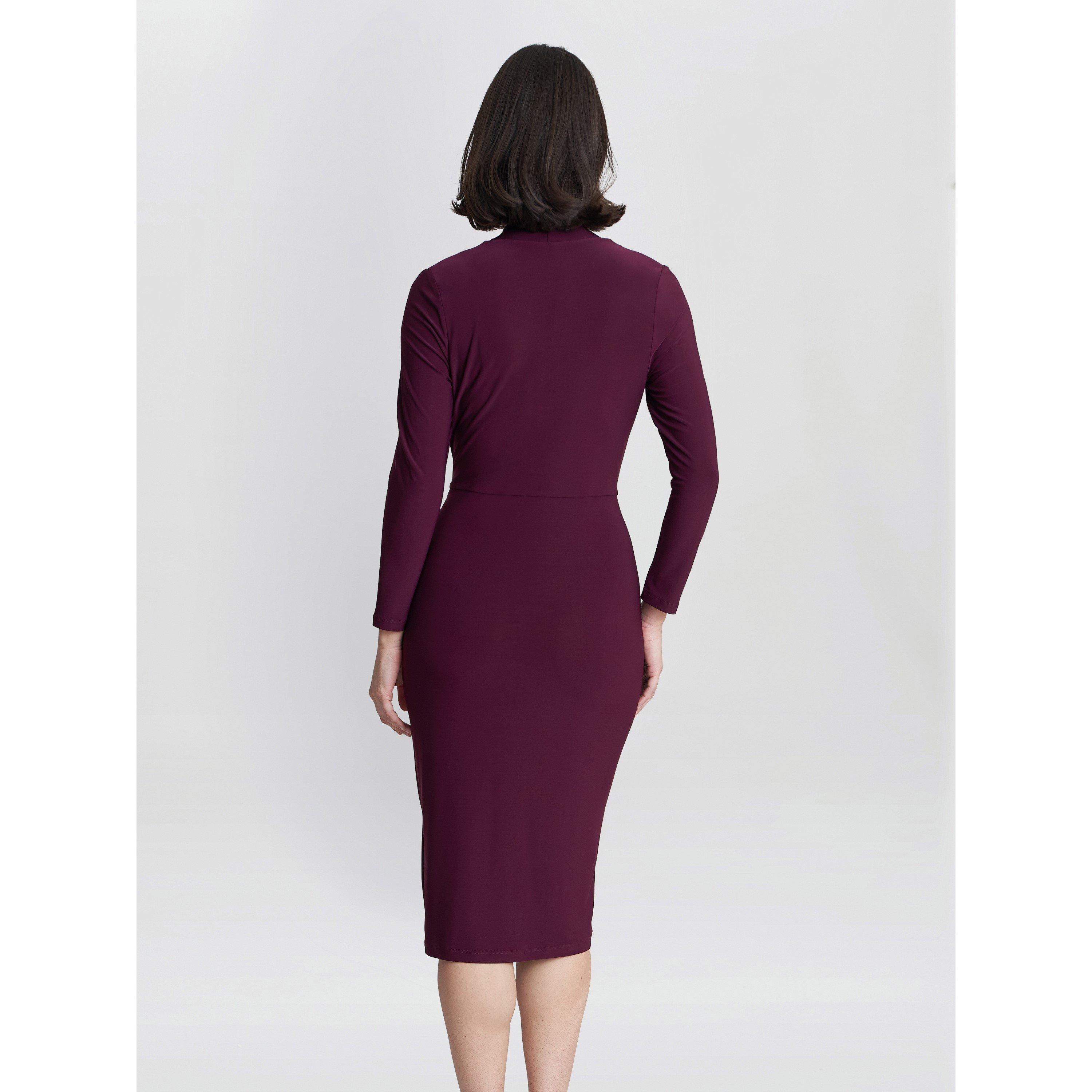 Plum - Gina Bacconi - Women's Gloria Jersey Wrap Dress - 2