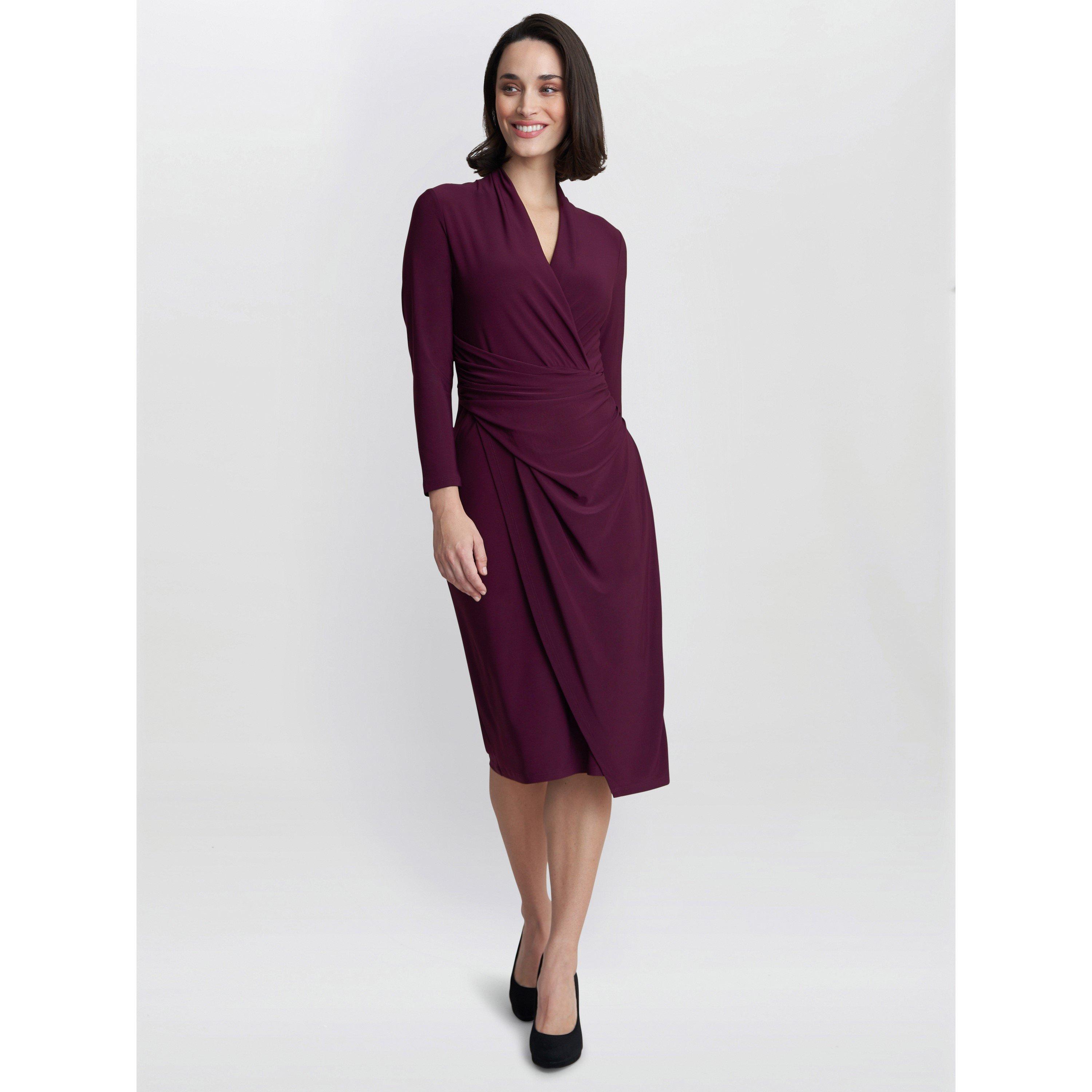 Plum - Gina Bacconi - Women's Gloria Jersey Wrap Dress - 3