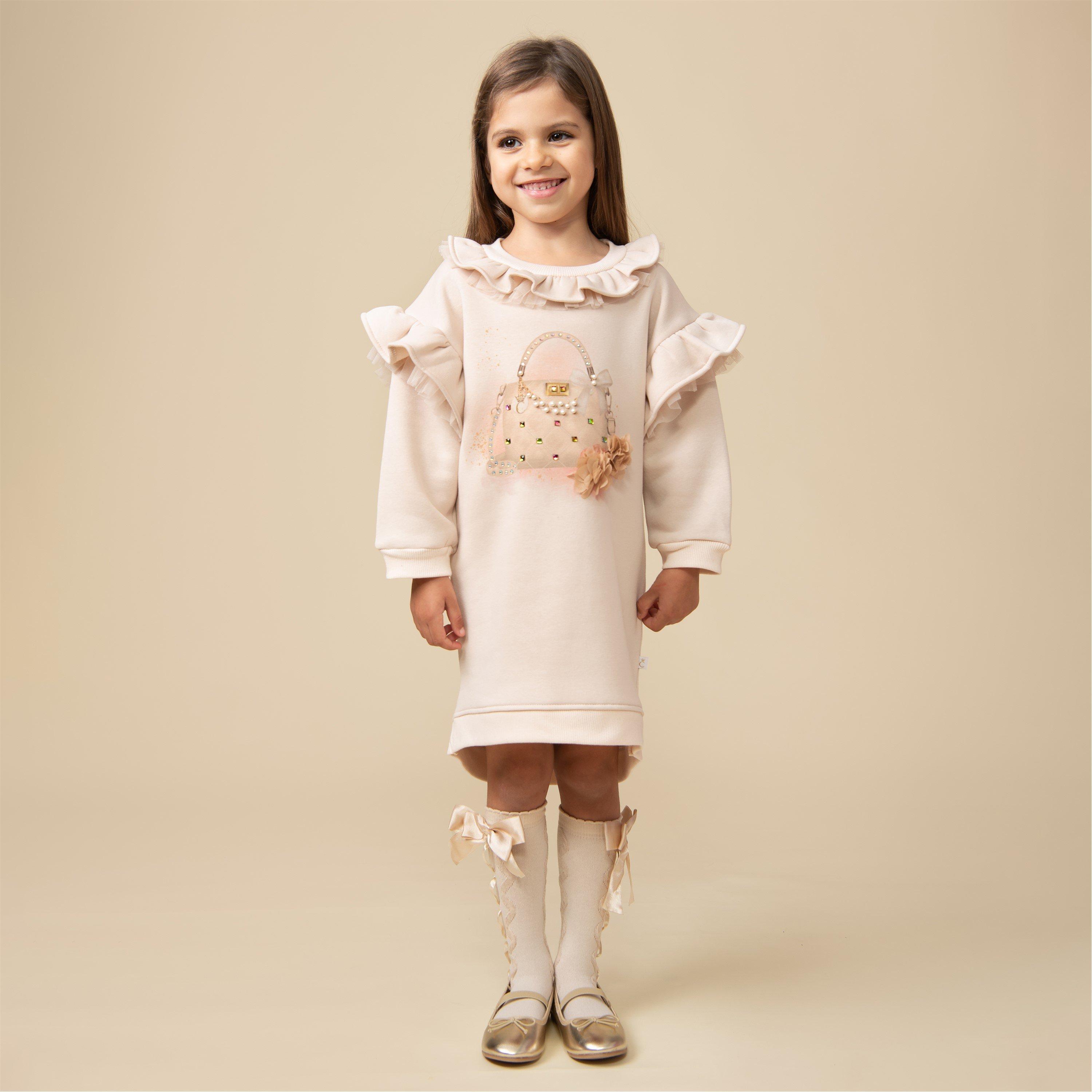 Mink - Caramelo Kids - ' Frill Jumper Dress - 2