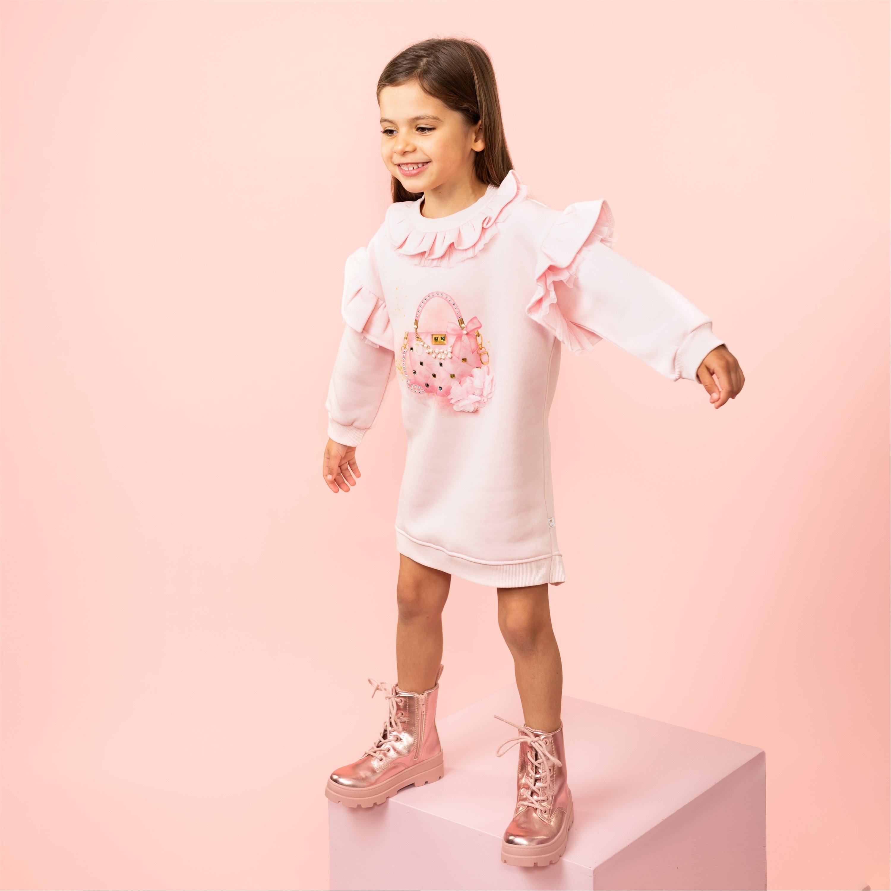 Pink - Caramelo Kids - Kids' Frill Jumper Dress - 2