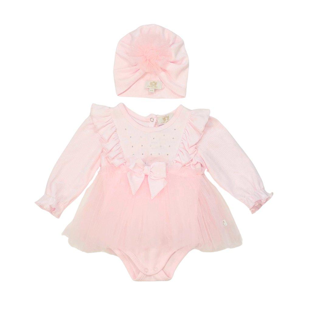 Caramelo Kids Kids' Dress + Hat Set Jersey Dresses