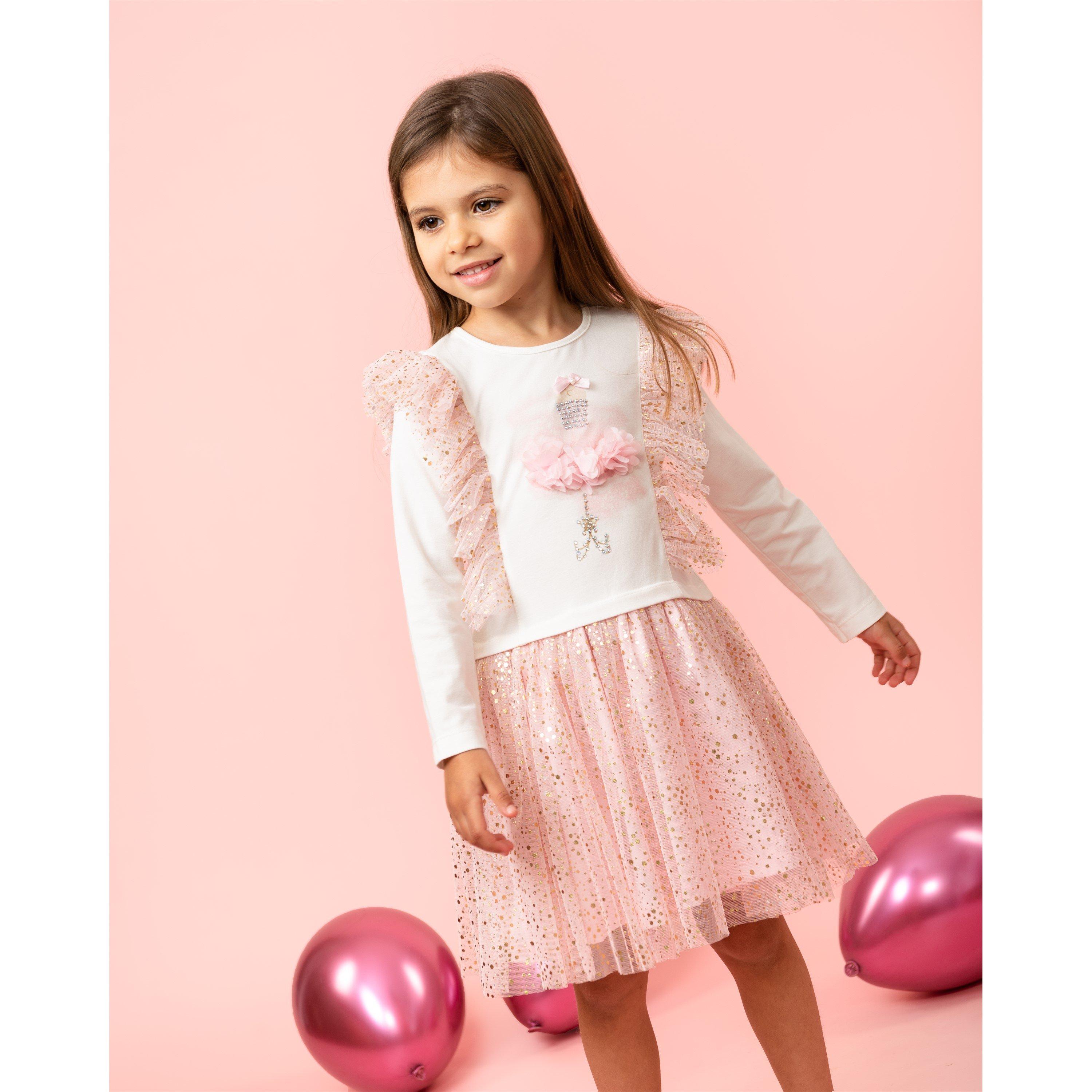 Pink - Caramelo Kids - Kids' Day Dreams Tulip Dress - 2