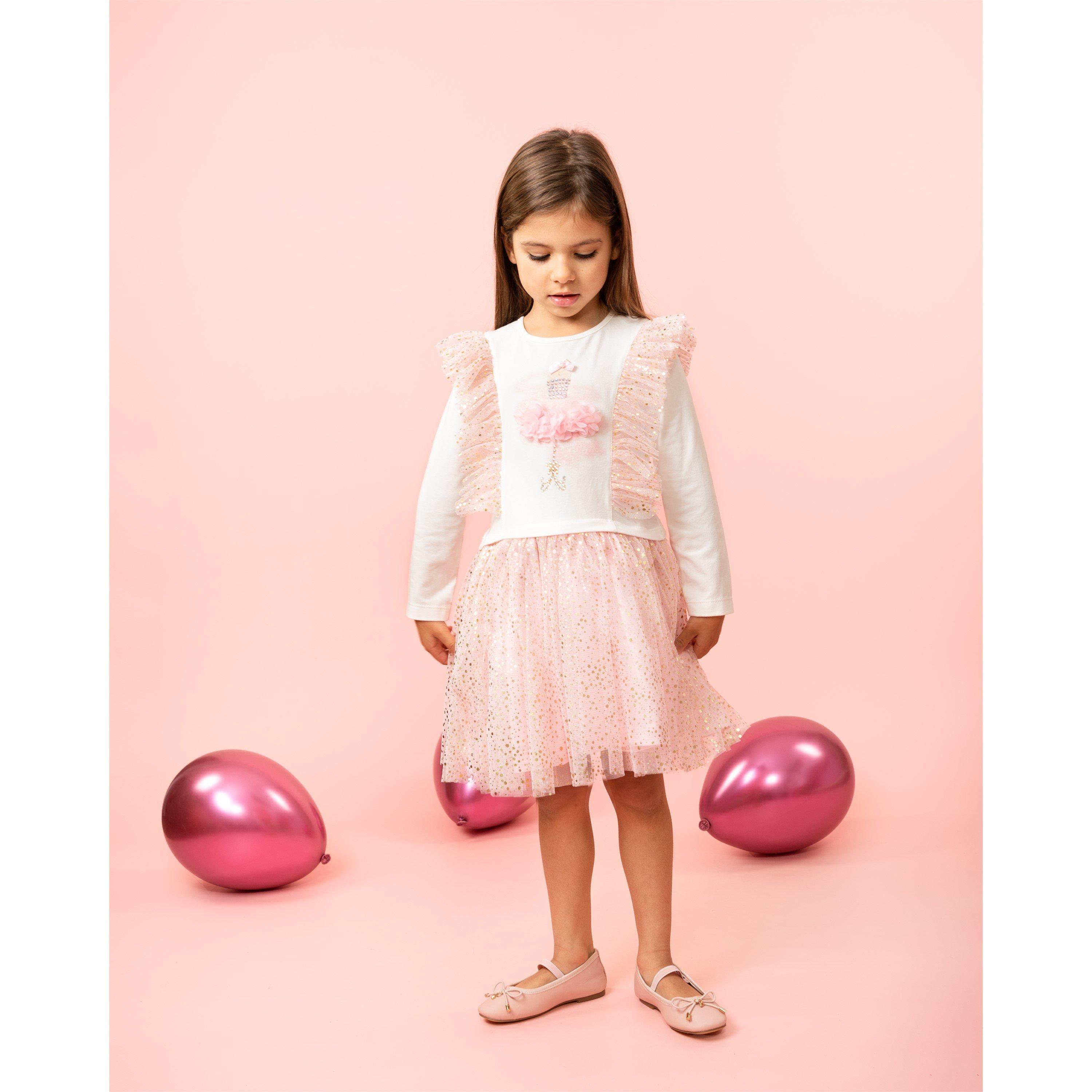 Pink - Caramelo Kids - Kids' Day Dreams Tulip Dress - 3