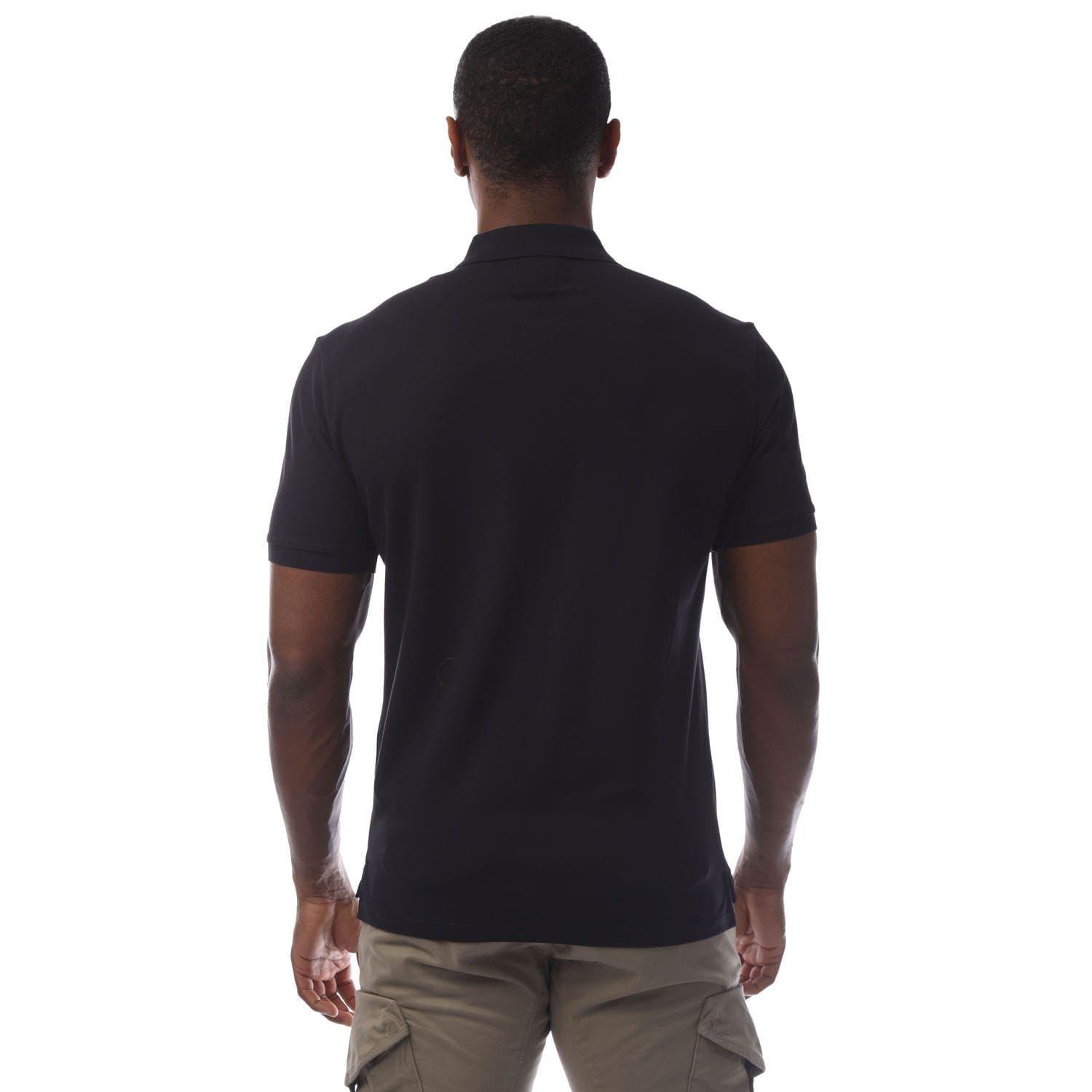 Navy - CP Company - Stretch Piquet Logo Polo Shirt - 3