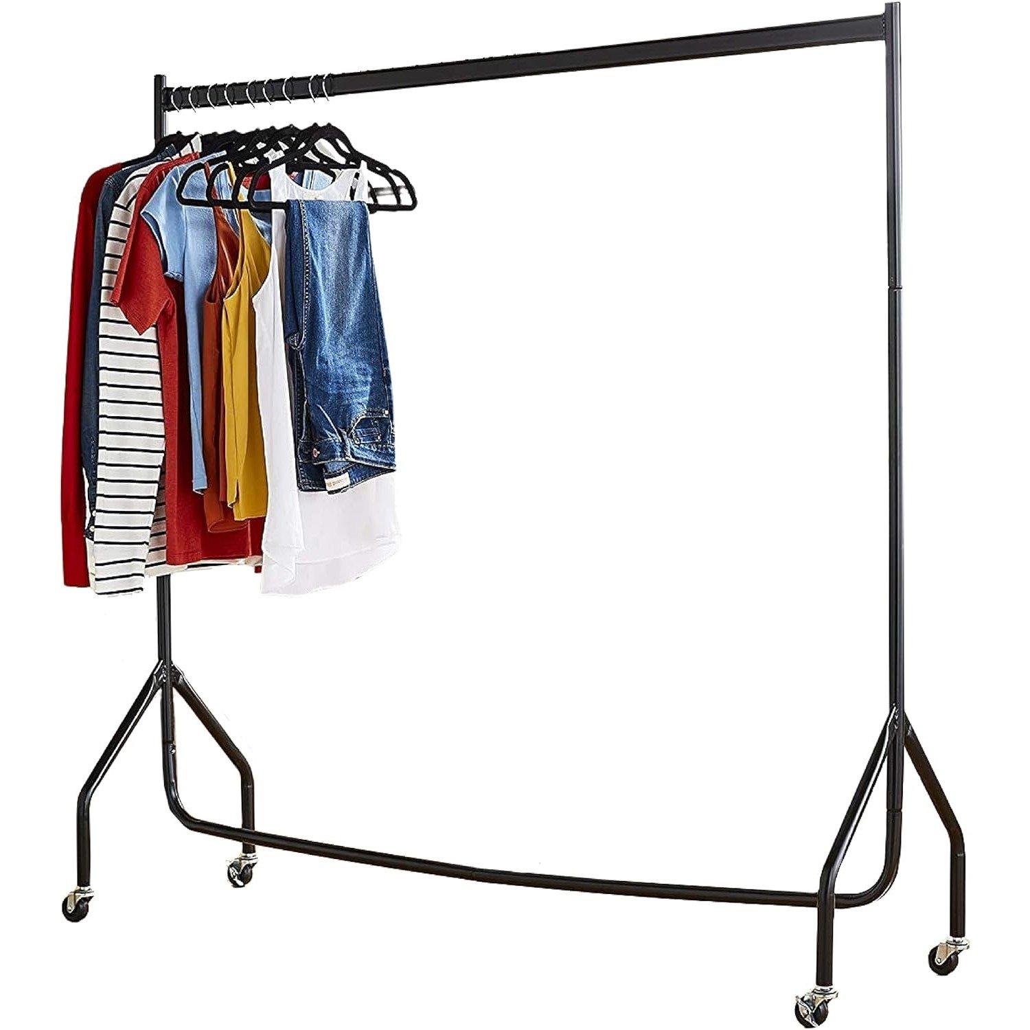 House Of Home  Superior 4Ft Long X 5Ft Clothes Rail In Black - 4ft x 5ft