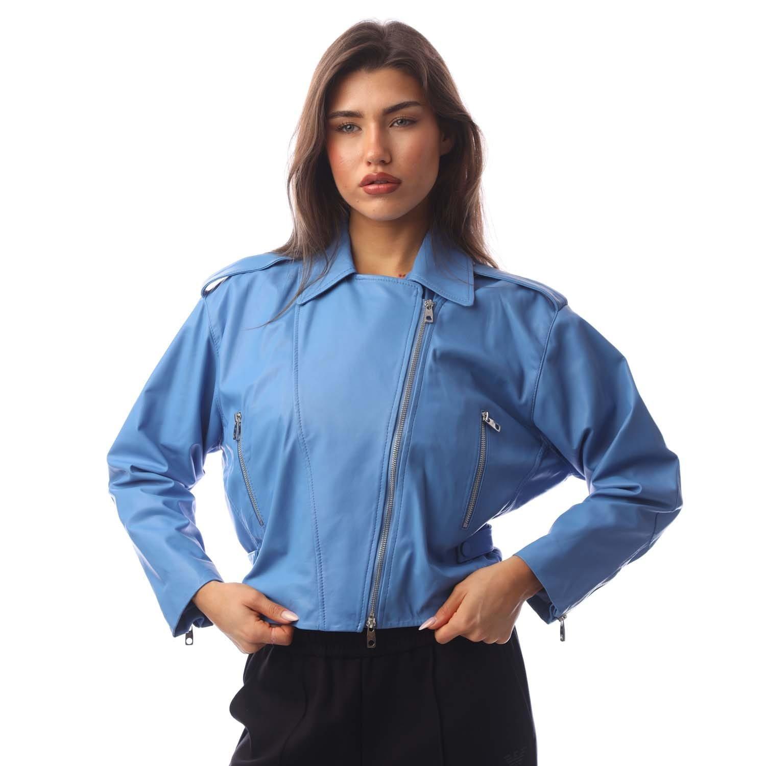 Navy - Emporio Armani - Leather Jacket - 2