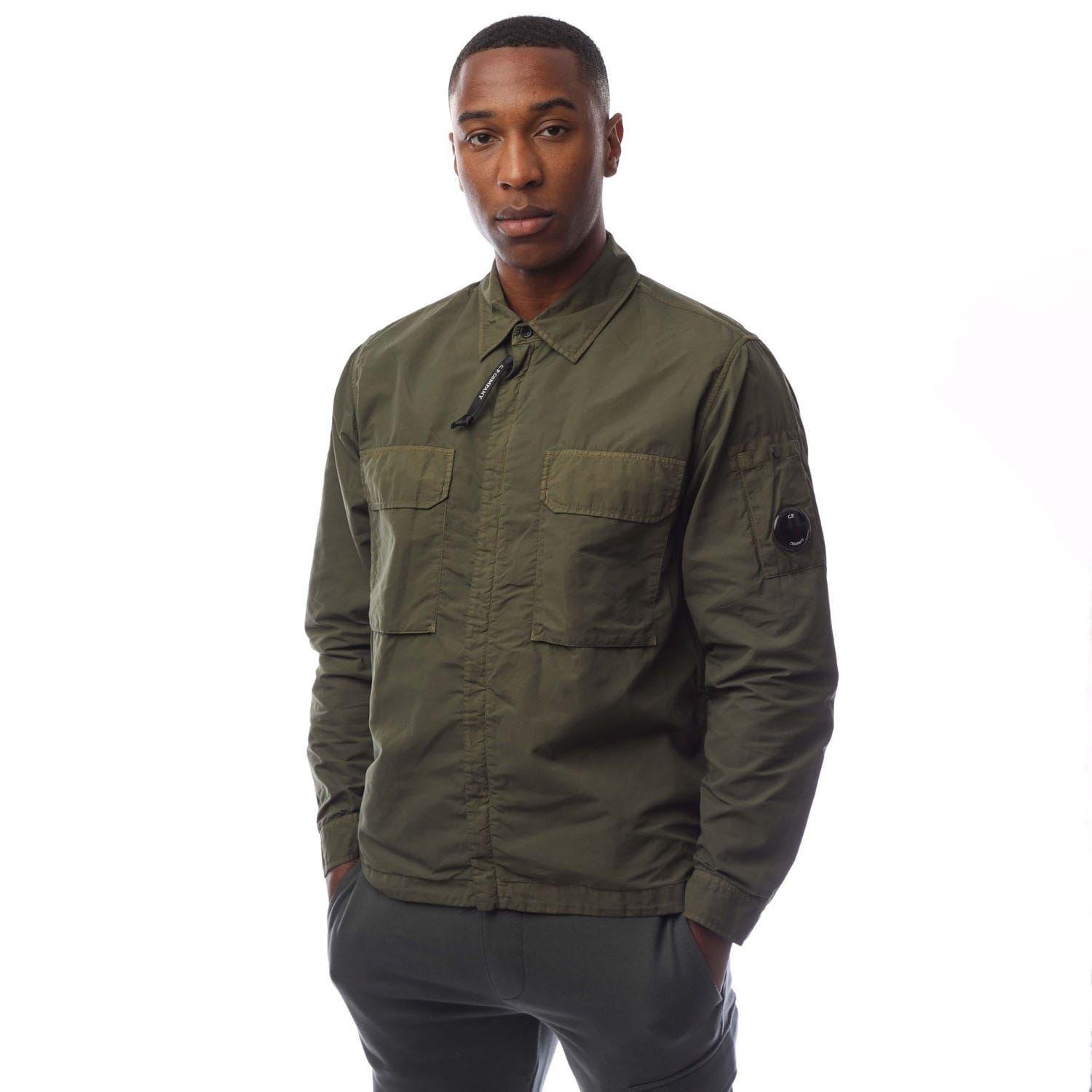 Green - CP Company - Flatt Nylon Lens Overshirt - 1