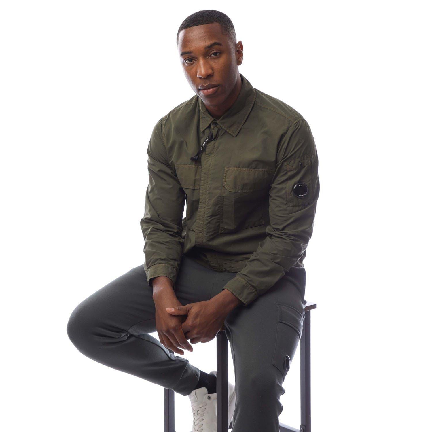 Green - CP Company - Flatt Nylon Lens Overshirt - 4