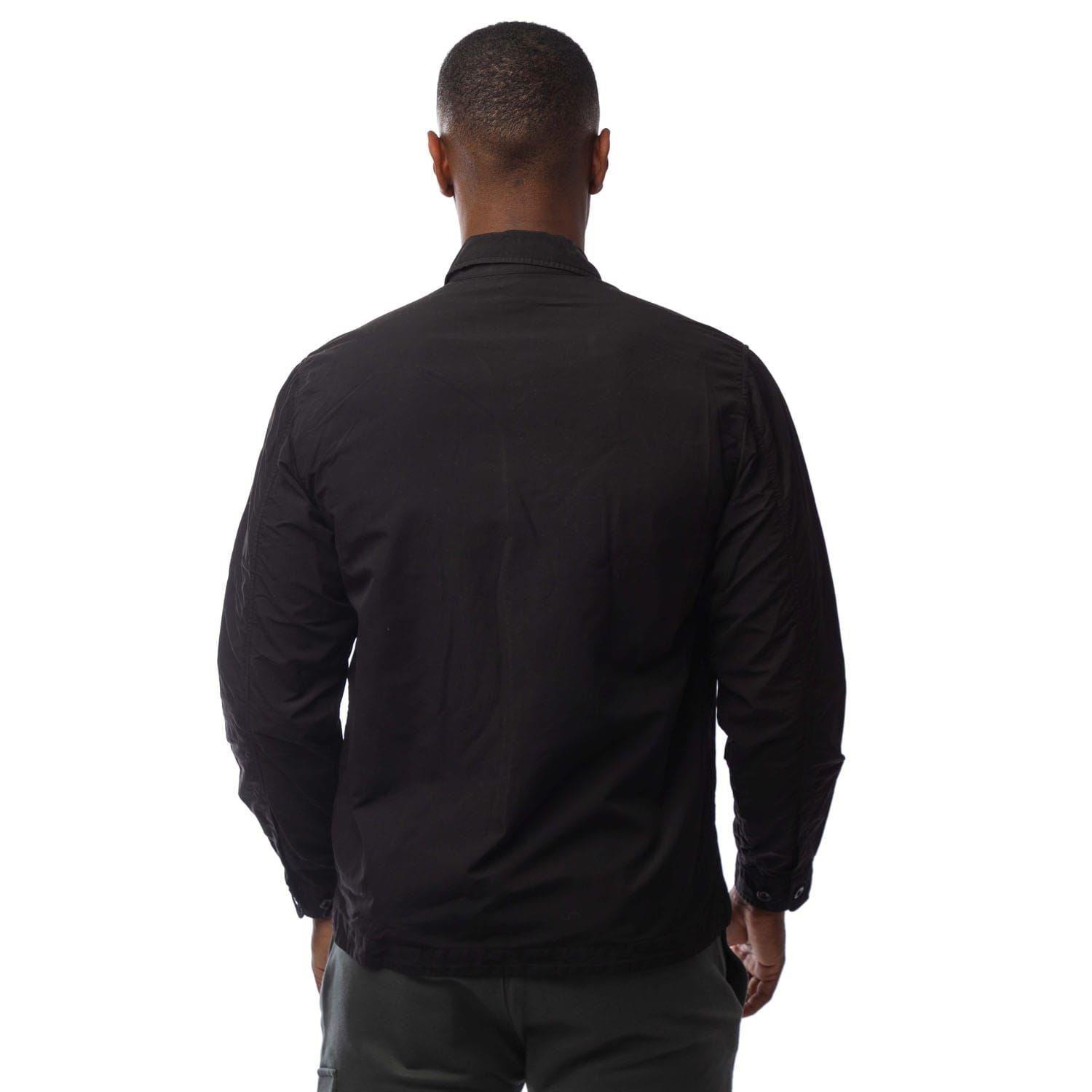 Black - CP Company - Flatt Nylon Lens Overshirt - 2