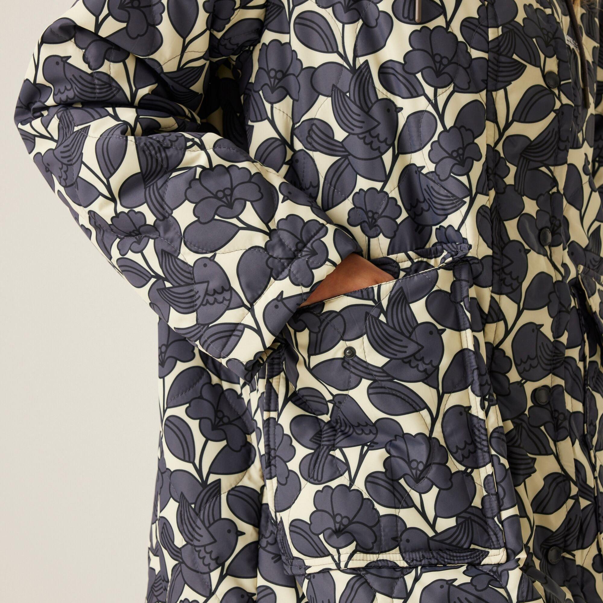 Birdy Grey - Regatta - Orla Kiely Long Length Quilted Jacket - 5