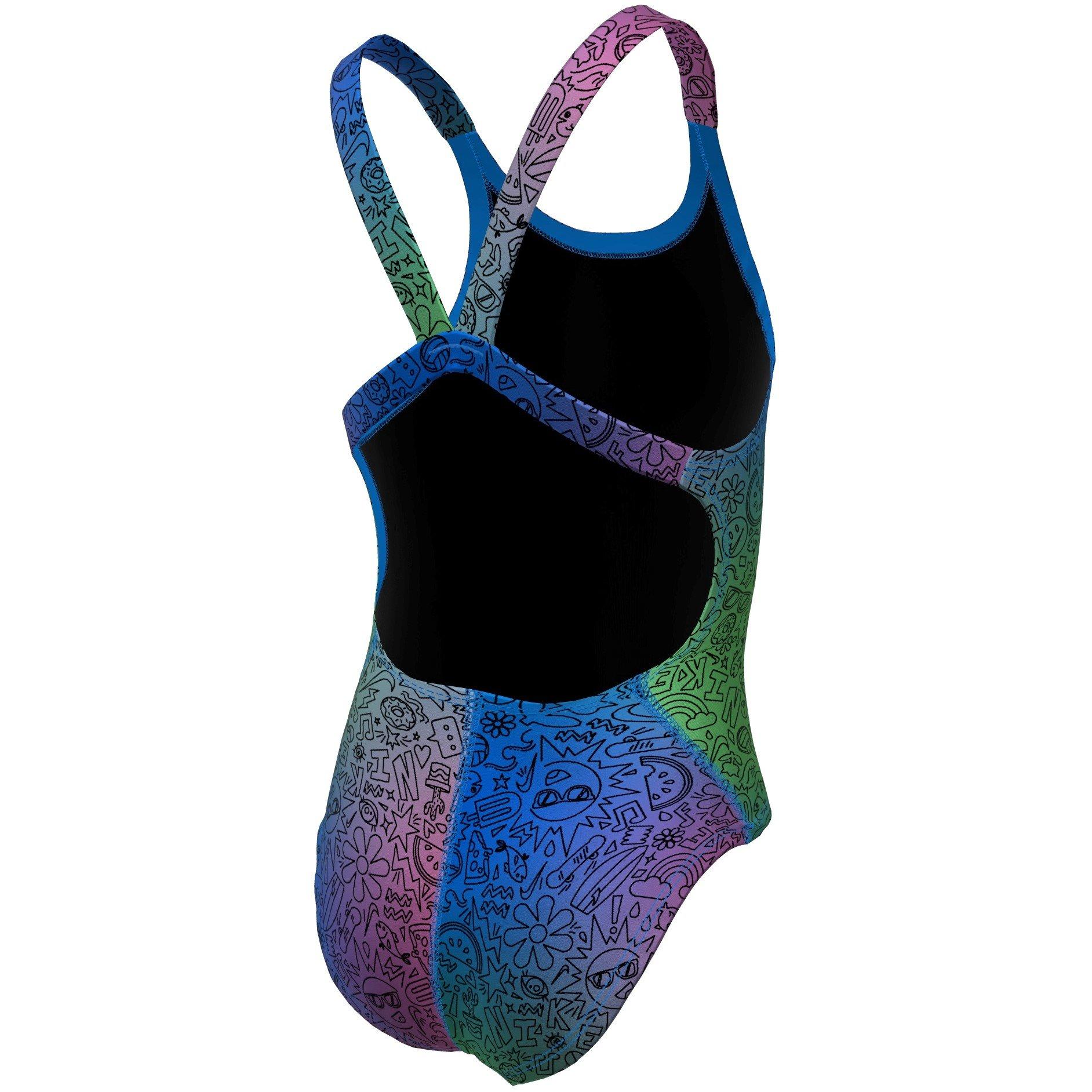 Multi - Nike - Multi Print HydraStrong Swimsuit Junior - 3