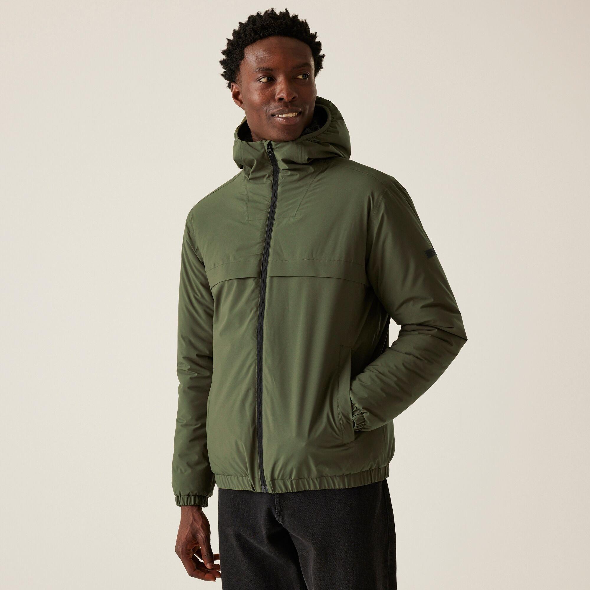 Regatta Men's Dark Khaki Wiltom Waterproof Jacket - XXL