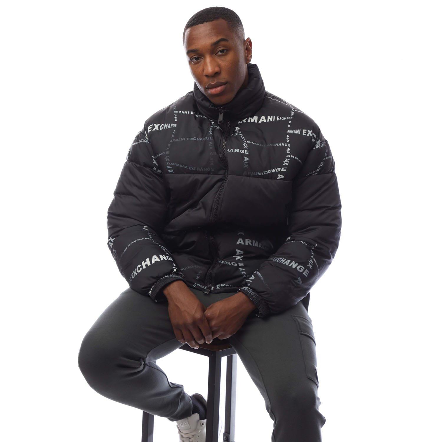 Black - Armani Exchange - Puffer Jacket - 4