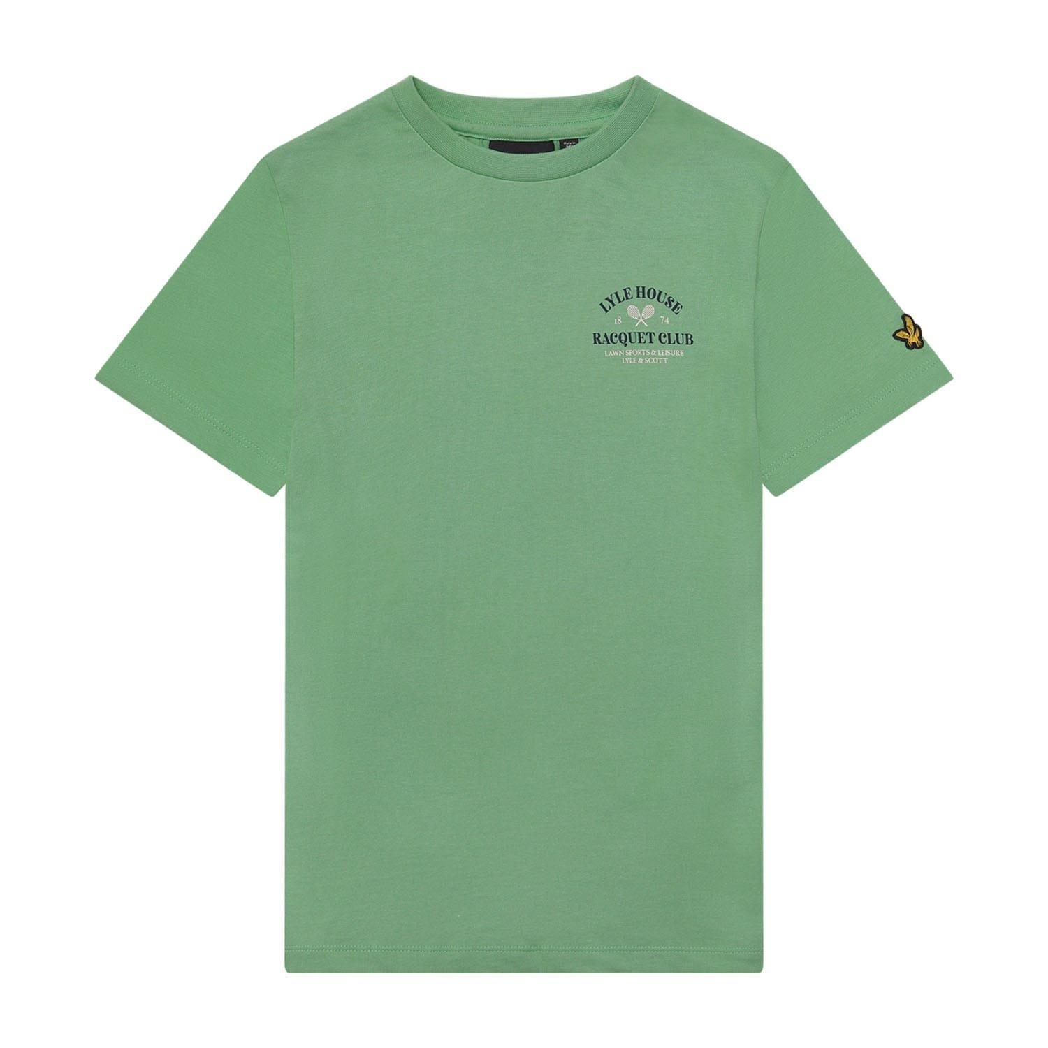 Green - Lyle and Scott - Racquet Club Graphic T-shirt - 1