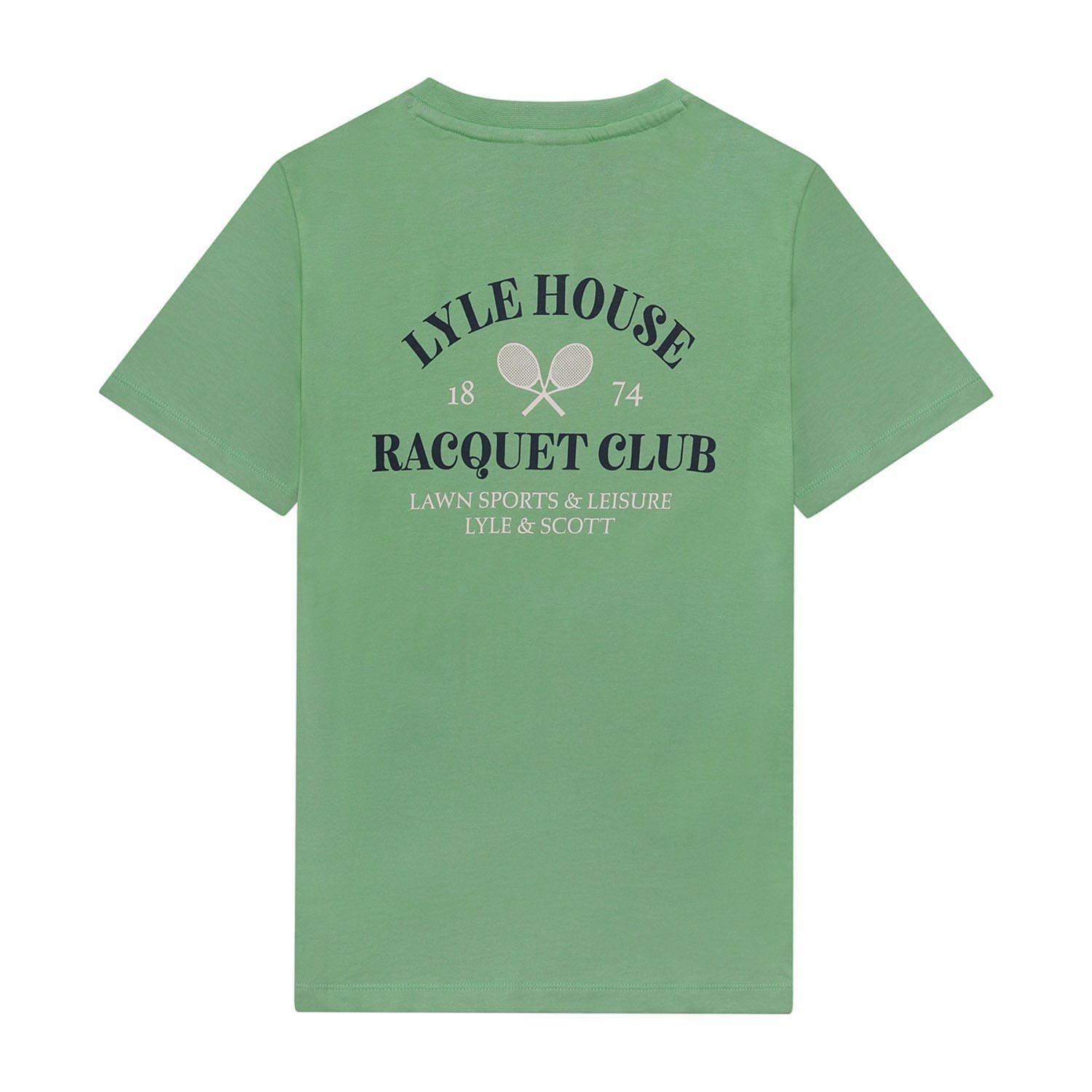Green - Lyle and Scott - Racquet Club Graphic T-shirt - 2