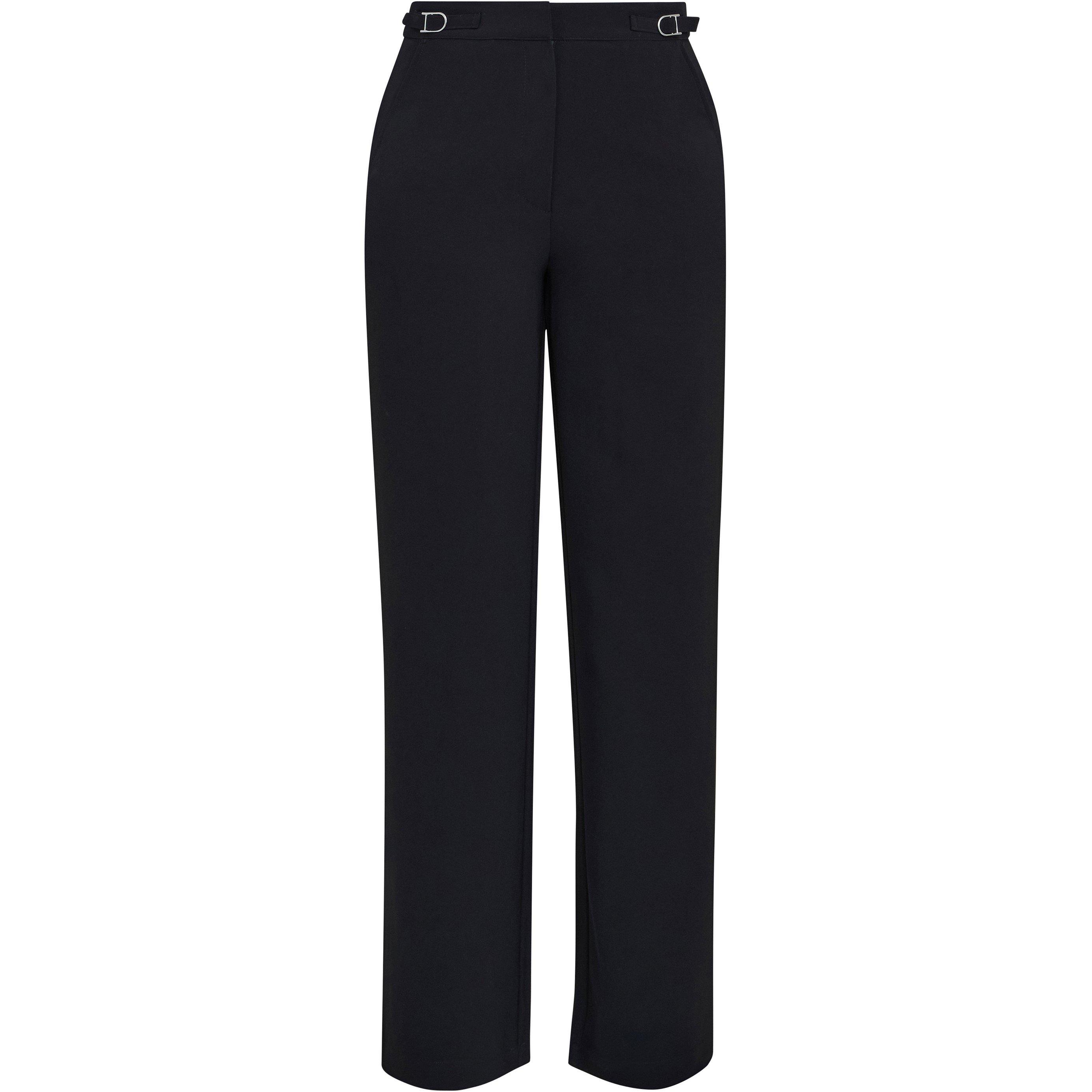 Gina Bacconi Women's Alexia Wide Leg Tailored Trousers - Black - M