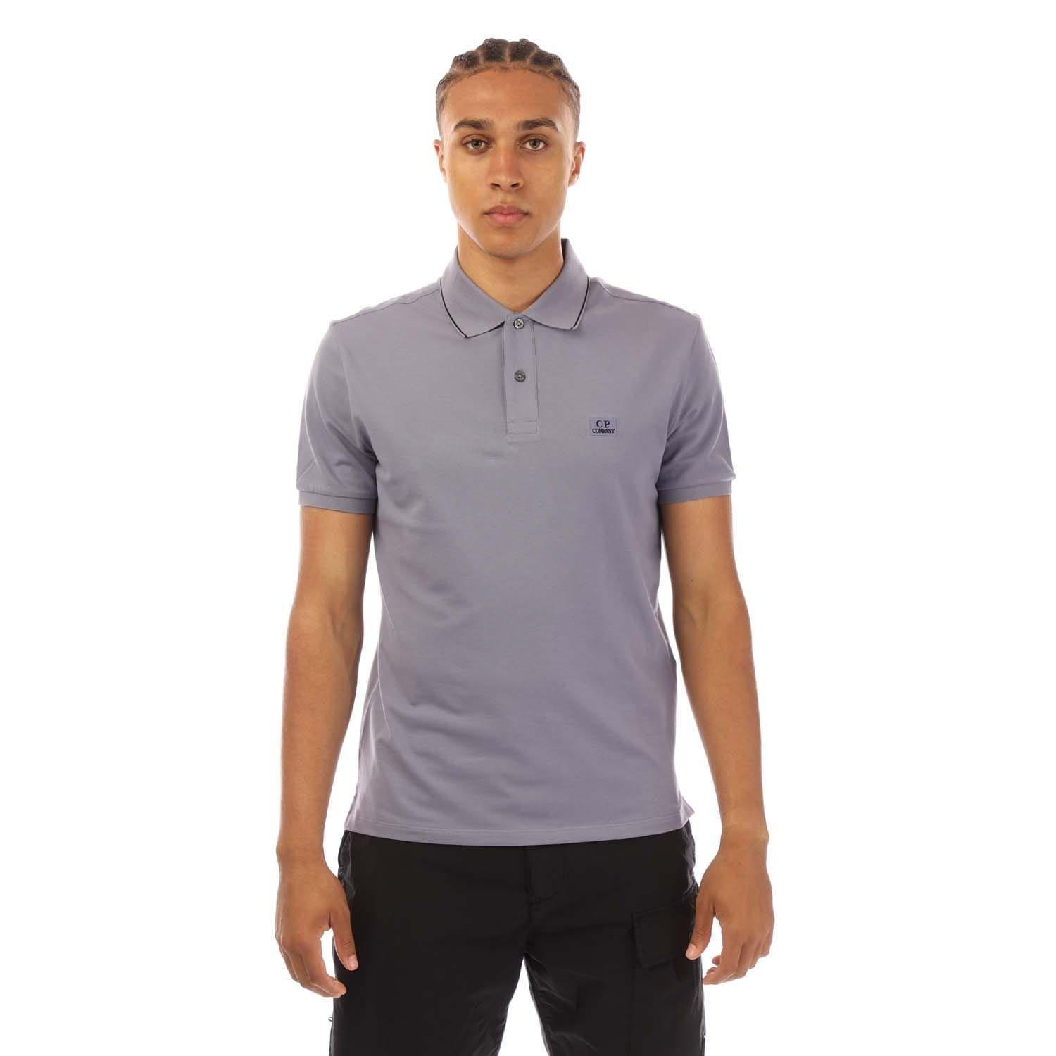 Lavender - CP Company - Stretch Piquet Logo Polo Shirt - 1