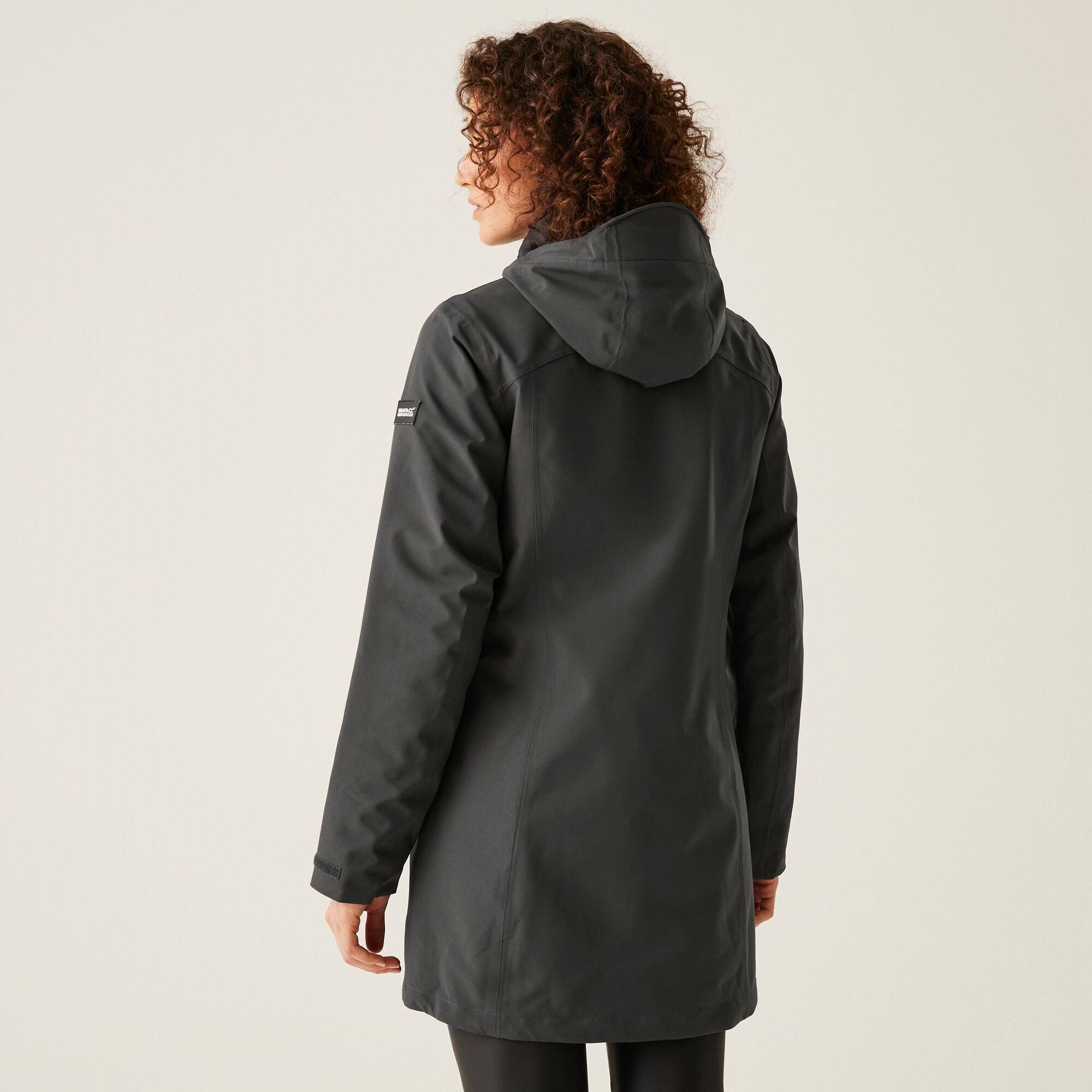 Ash(Black) - Regatta - Women's Denbury V Waterproof 3 in 1 Jacket - 2