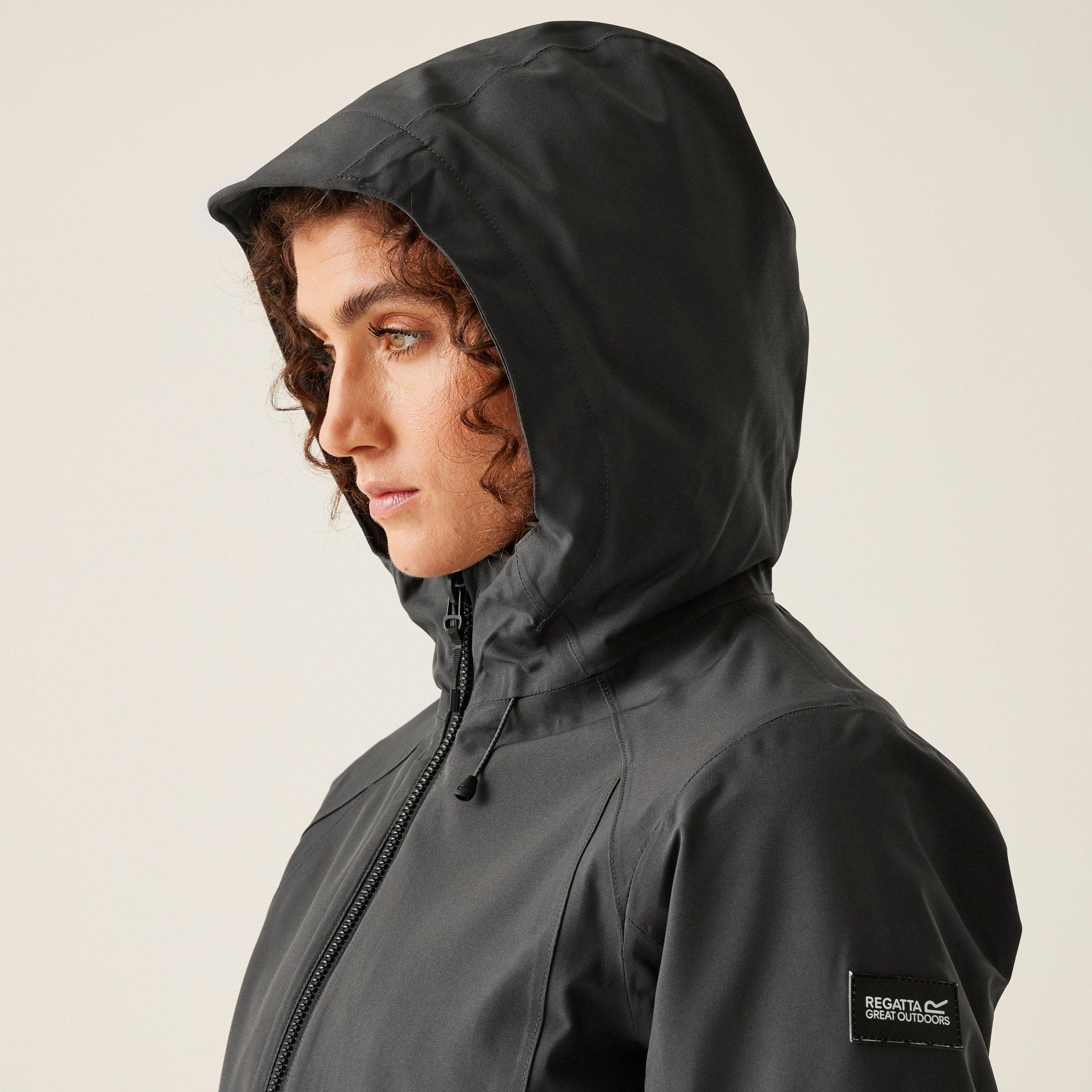 Ash(Black) - Regatta - Women's Denbury V Waterproof 3 in 1 Jacket - 8
