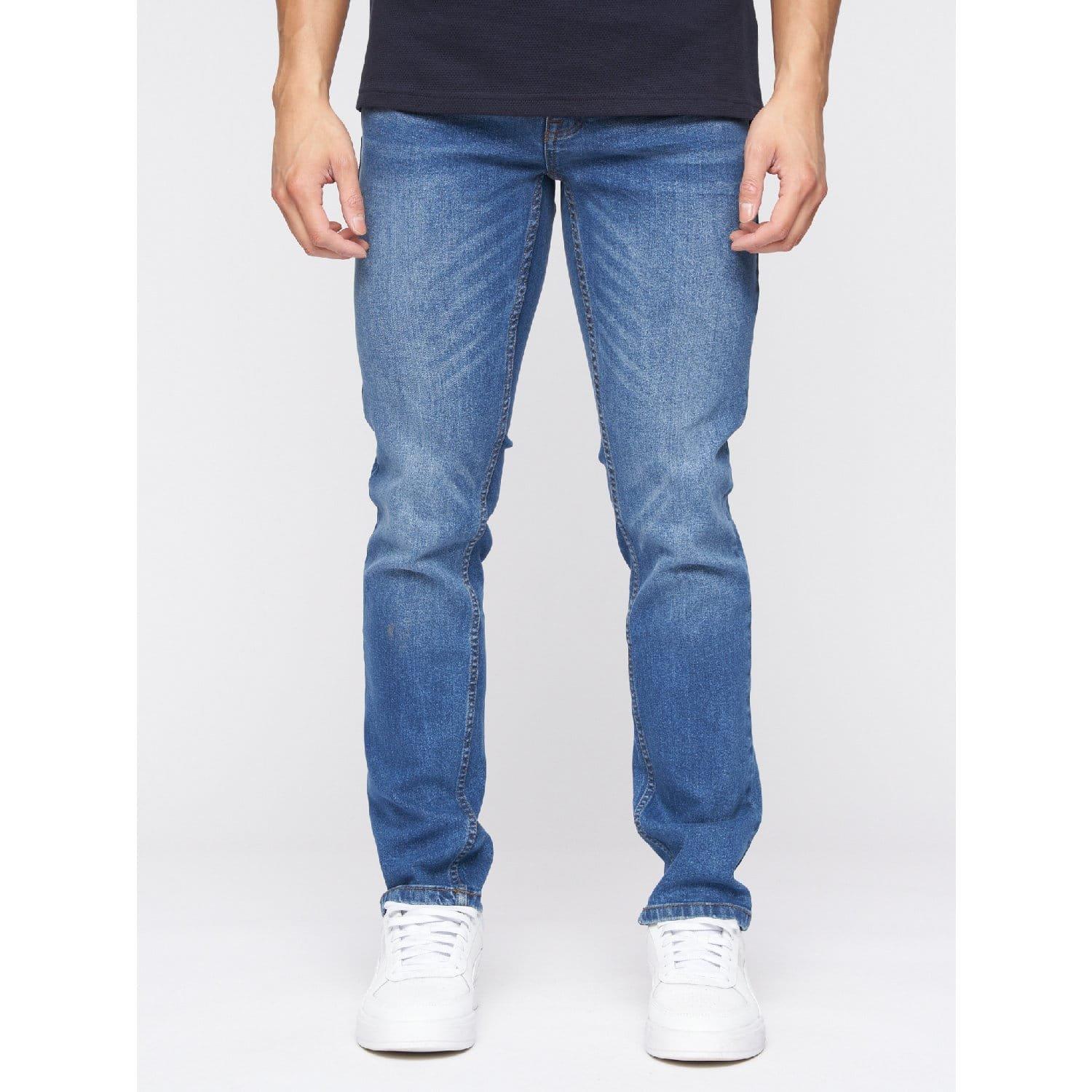 Blue - Crosshatch - Malcom Slim-Fit Jeans - 2