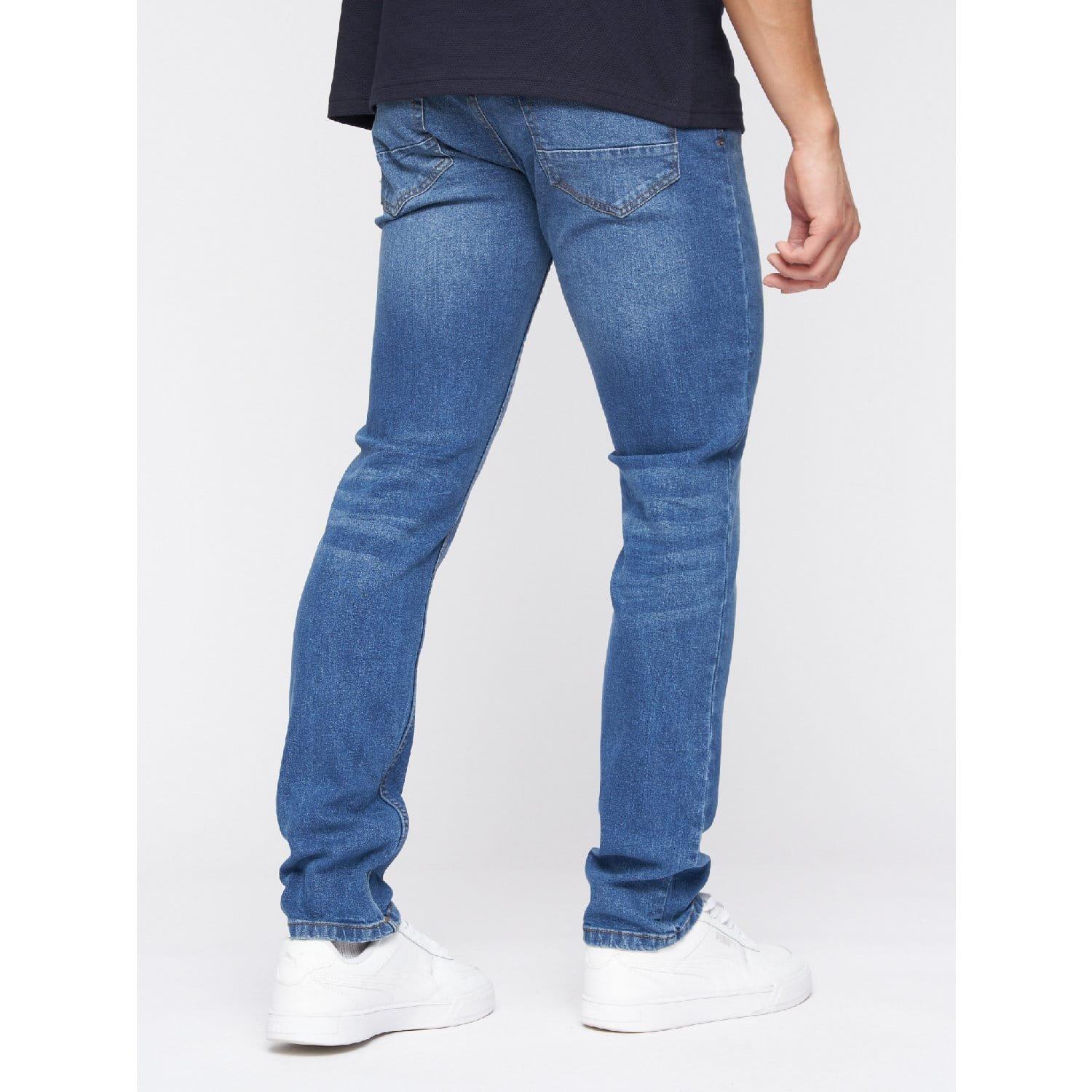 Blue - Crosshatch - Malcom Slim-Fit Jeans - 4