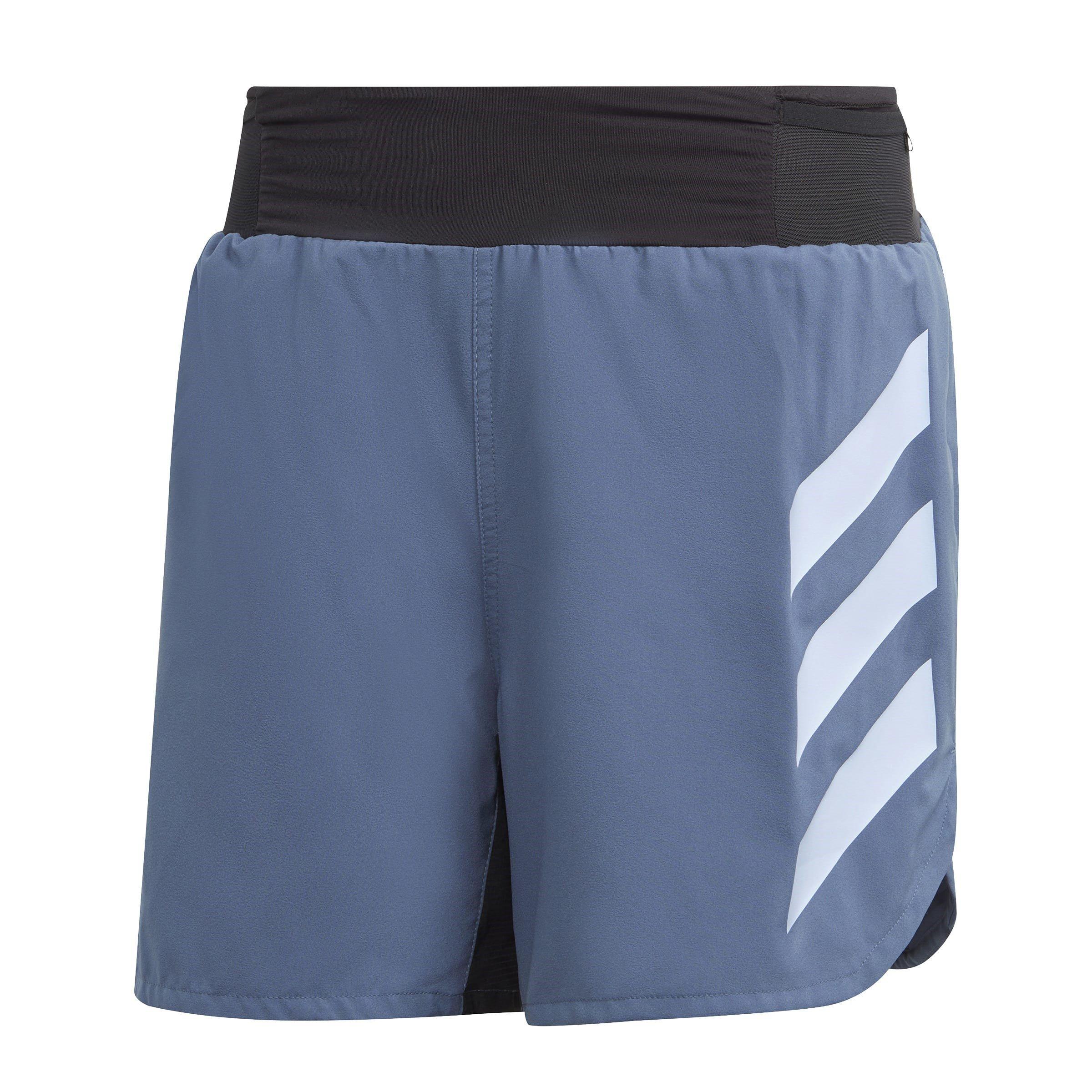 Adidas Men's Terrex Agravic Trail Running Shorts - Wonder Steel - XL/5