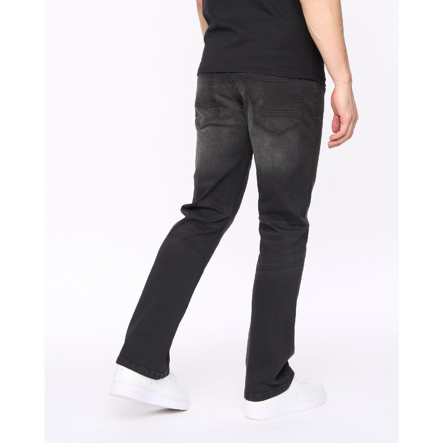 Black - Crosshatch - Winsbury Bootcut Jeans - 2