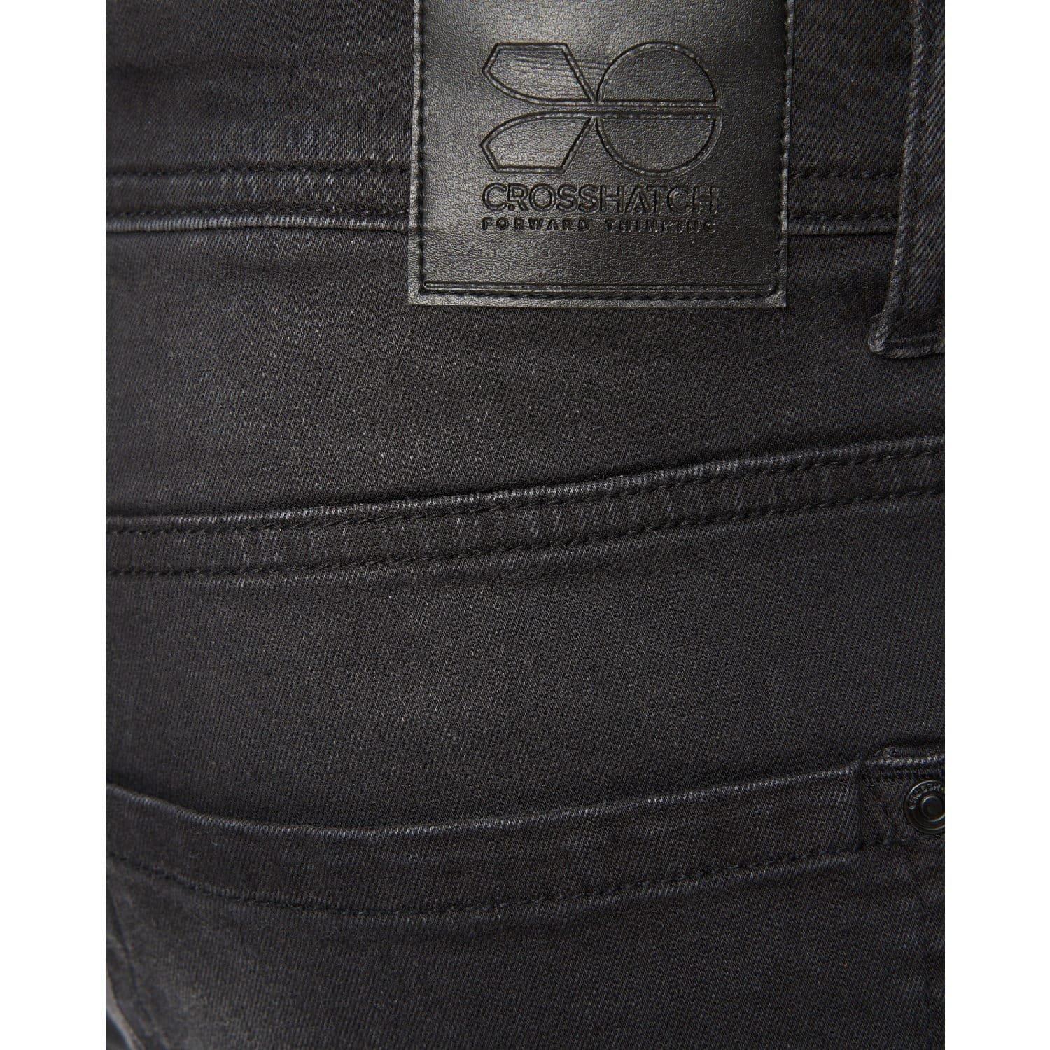 Black - Crosshatch - Winsbury Bootcut Jeans - 6