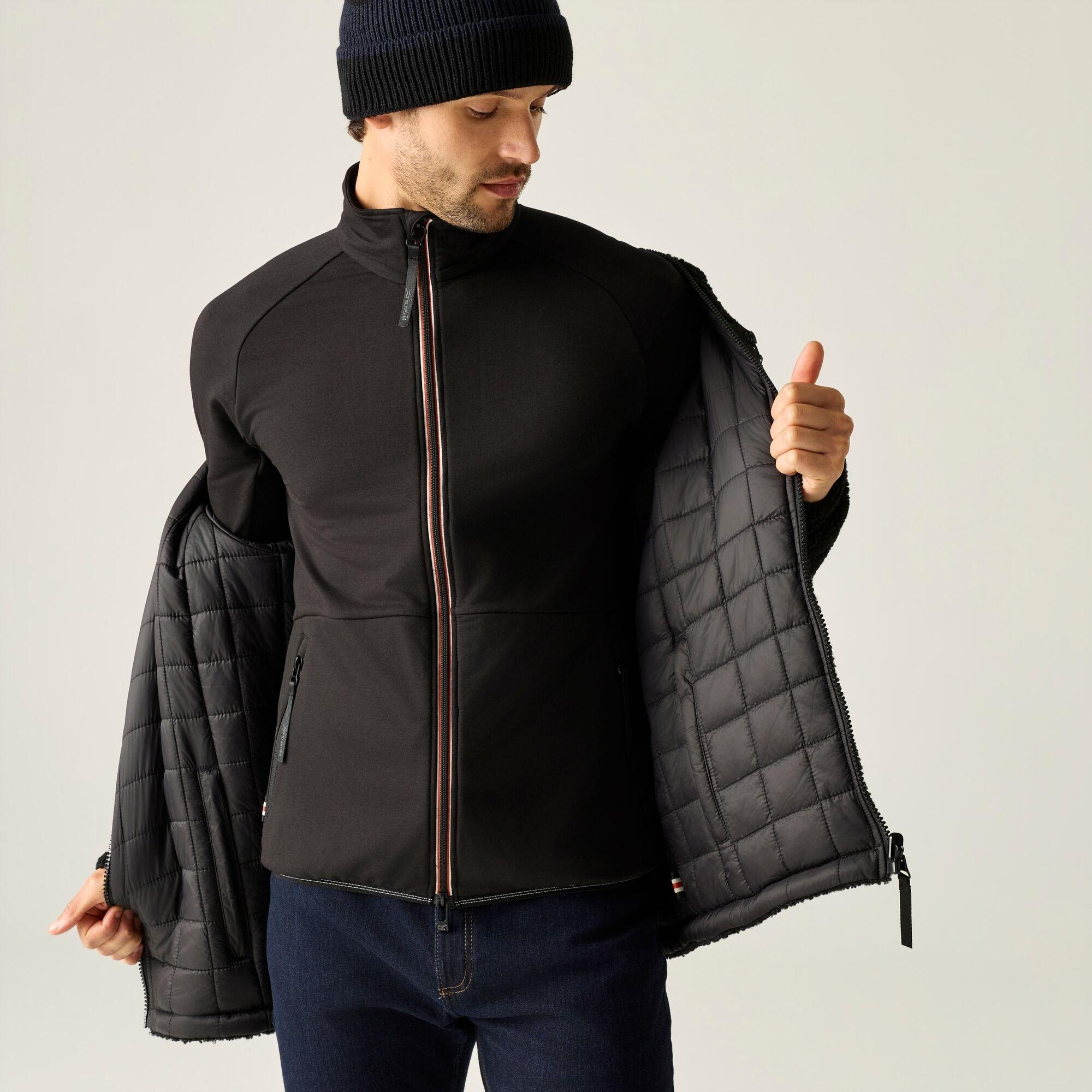 Black/Black - Regatta - Mens Frankie Reversible Insulated Jacket - 7