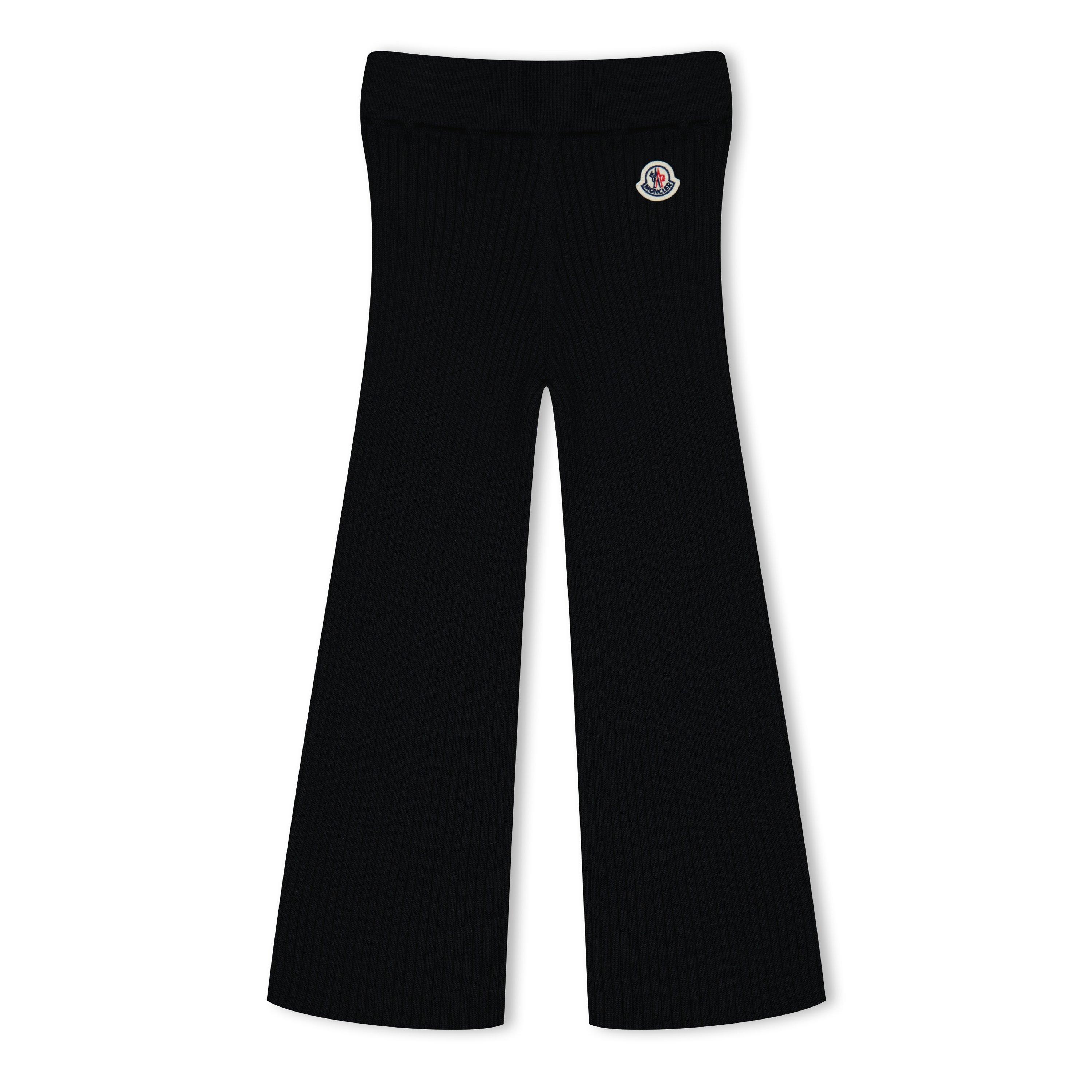 Black 999 - Moncler - Knit Wool Trousers Junior Girls - 2